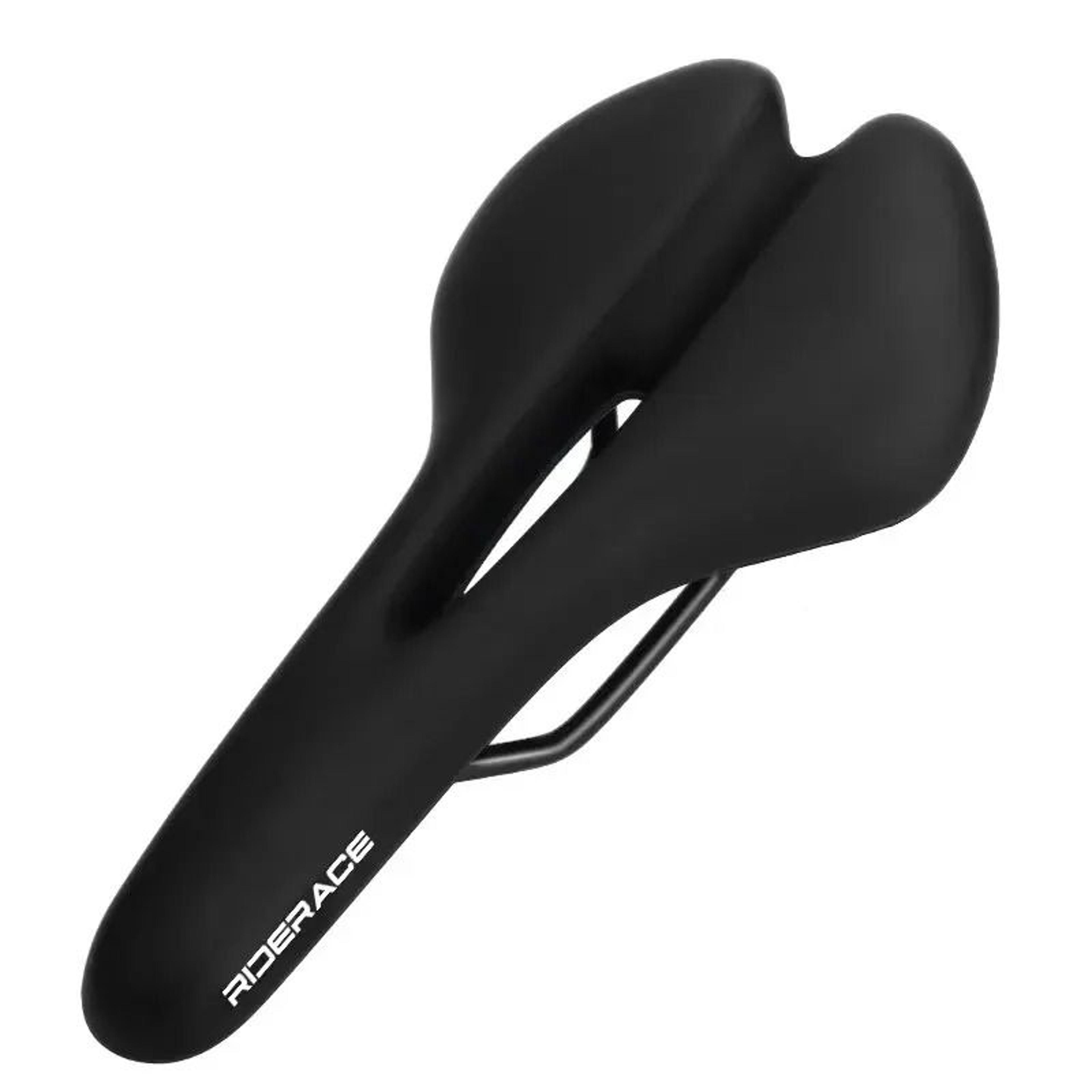 comfortable bicycle saddle with hollow shock absorbing cushion
