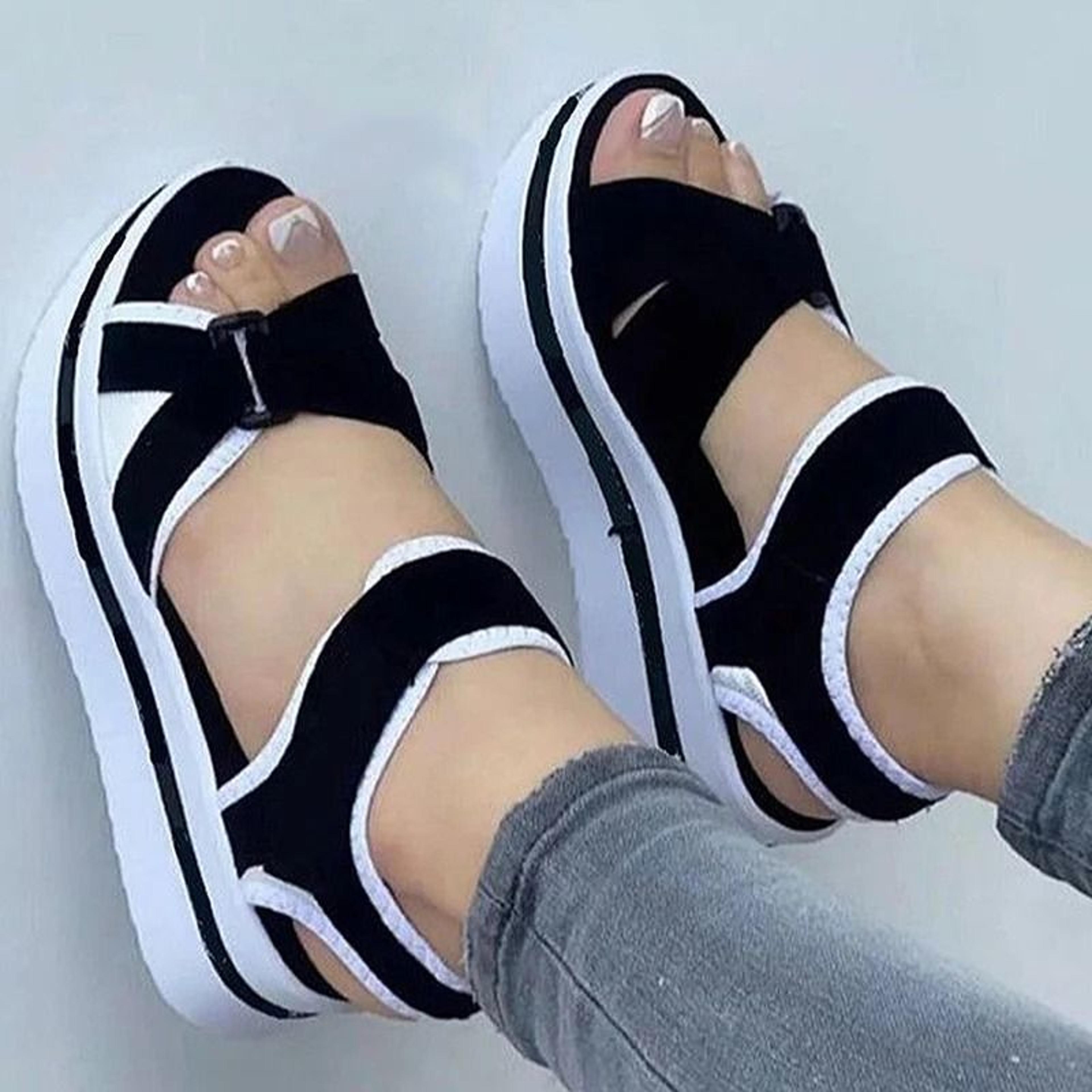 women summer wedge sandals outdoor beach walking shoes