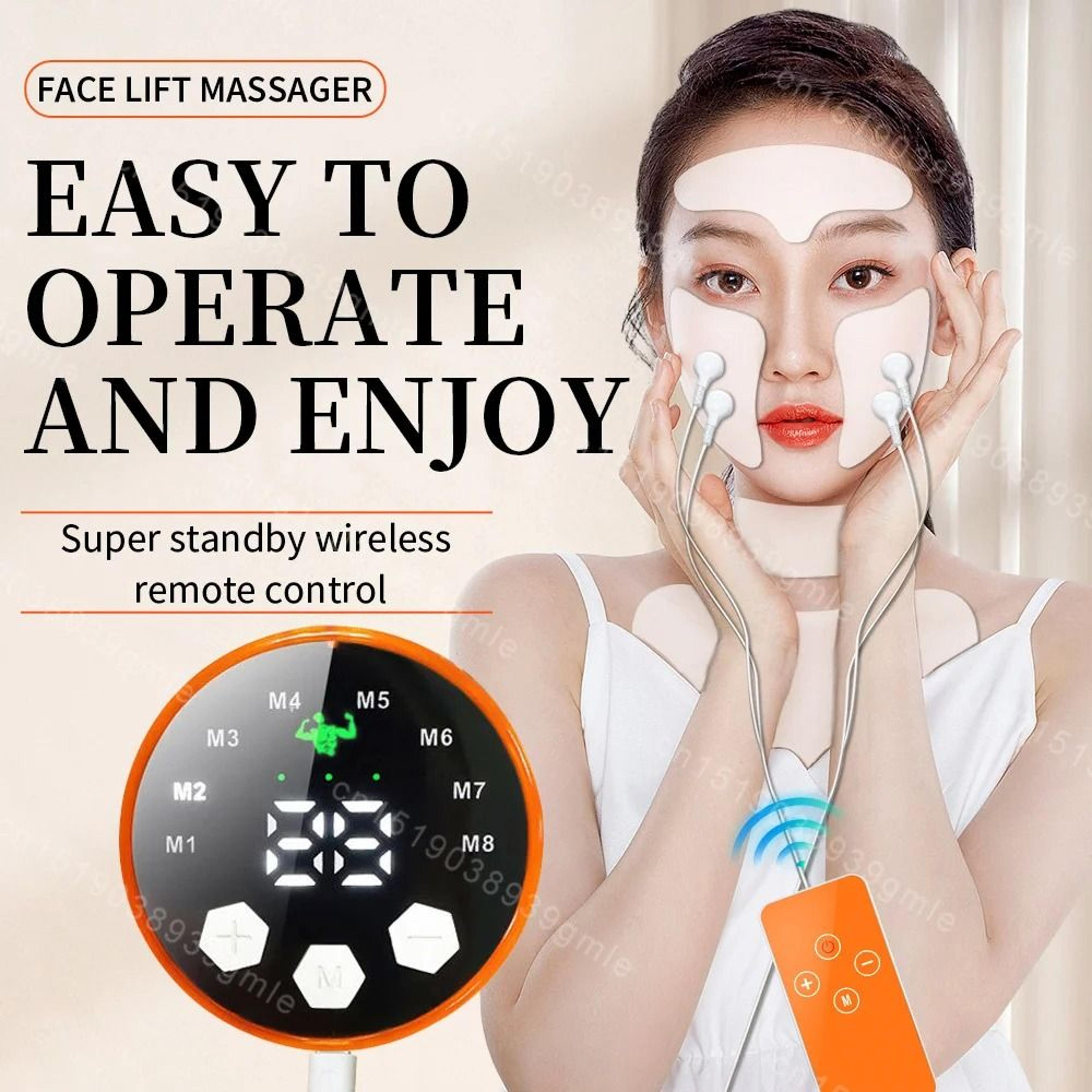 Ems Facial Lifting Massager Muscle Stimulator For Face And Neck Skin Tightening 5