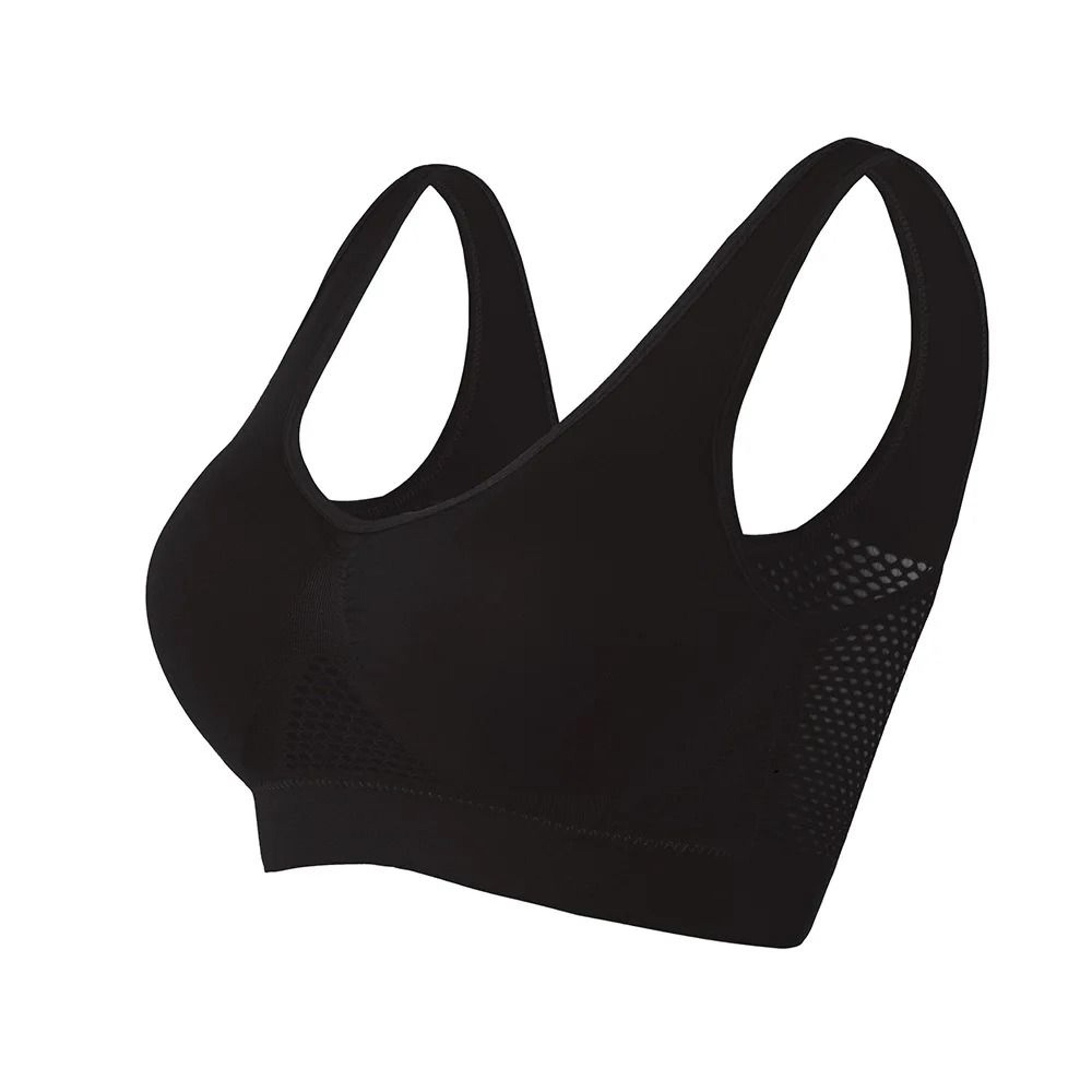 Women Seamless Sports Bra Top With Removable Padding Breathable Fitness Bra 7
