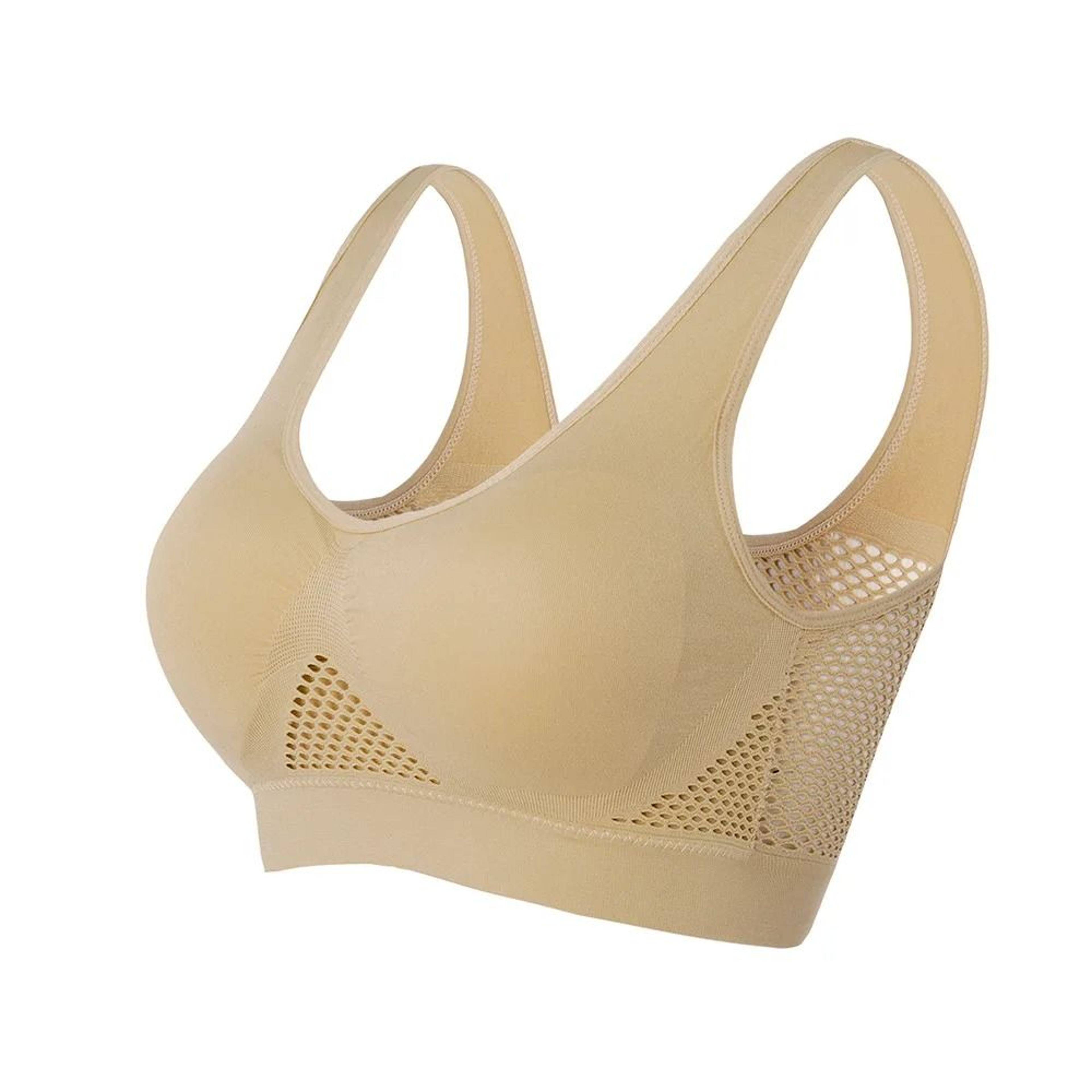 Women Seamless Sports Bra Top With Removable Padding Breathable Fitness Bra 9