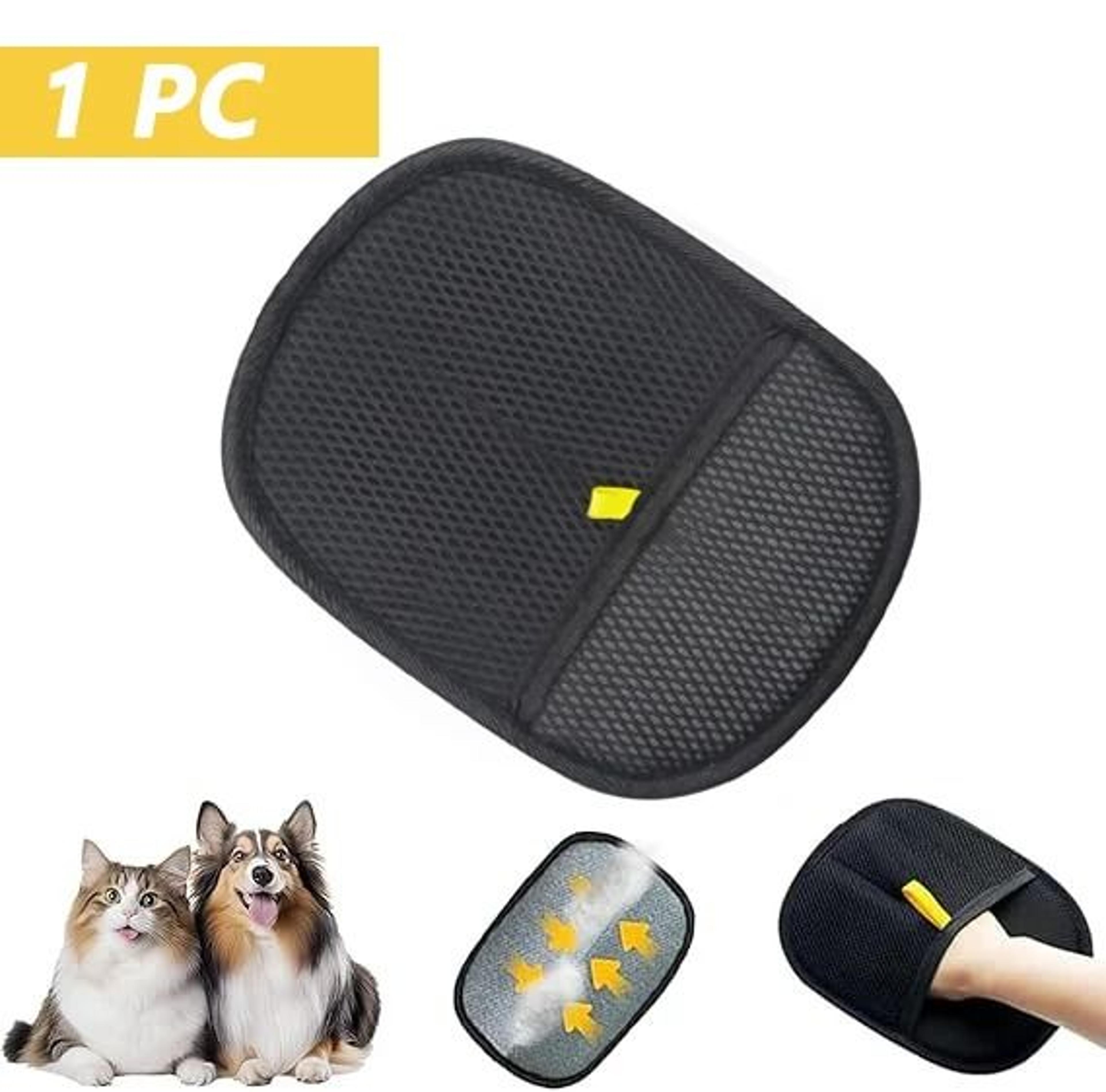 Reusable Pet Hair Removal Gloves DoubleSided Static Fur Remover Grooming Tool For Carpets Furniture 8