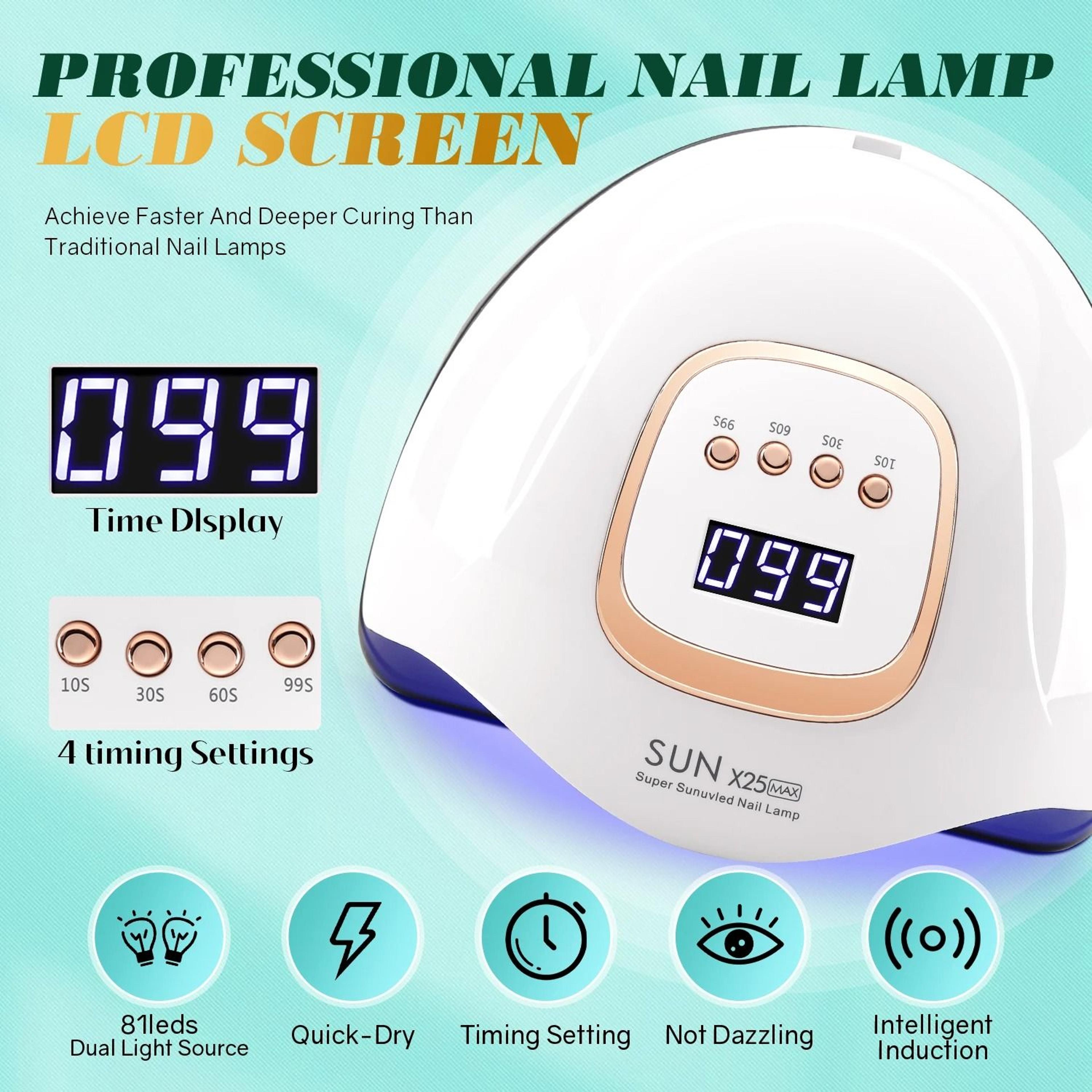 UV LED Nail Lamp 380W Professional Gel Polish Dryer For Salon And Home Use 2