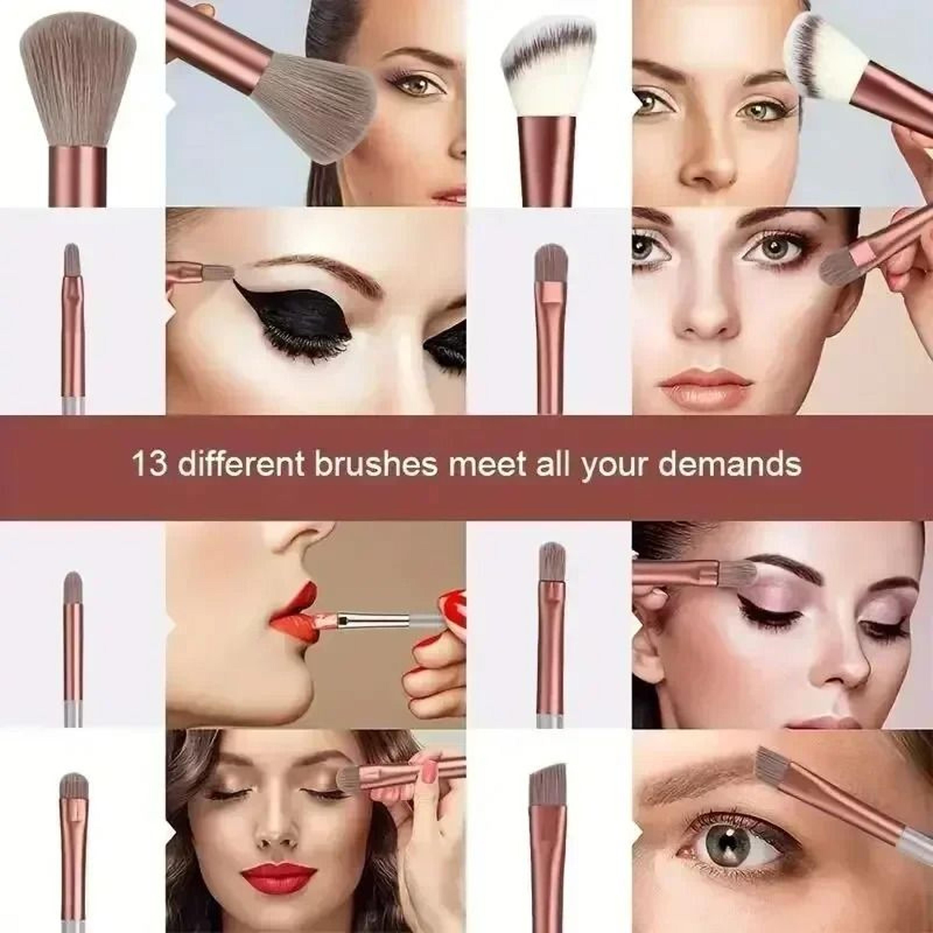 Makeup Brush Set Soft Fluffy Professional Cosmetic Brushes For Foundation And Eyeshadow 2
