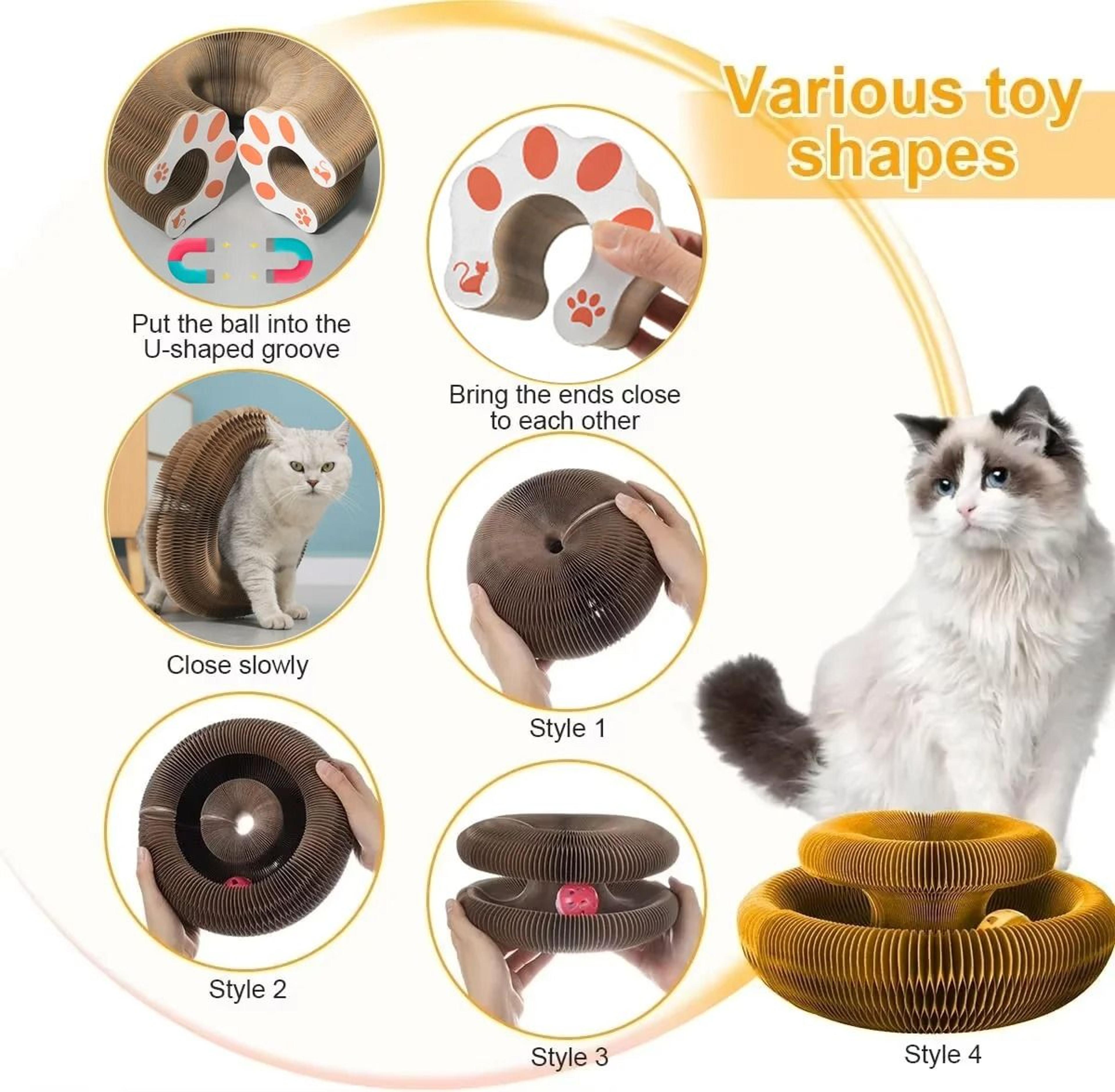Magic Cat Scratch Organ Board Toy With Rolling Ball 5