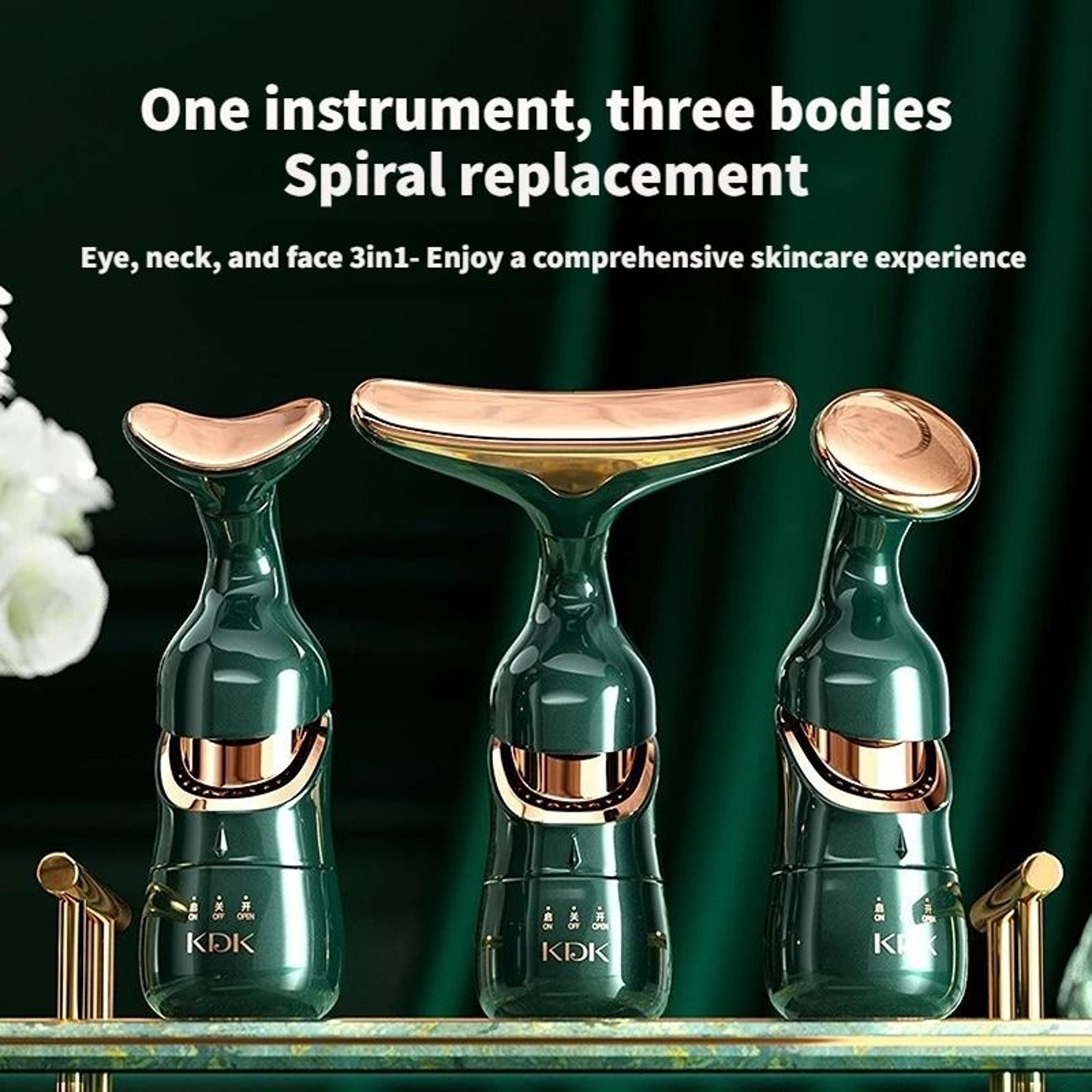face lifting and microcurrent beauty device for facial and neck rejuvenation