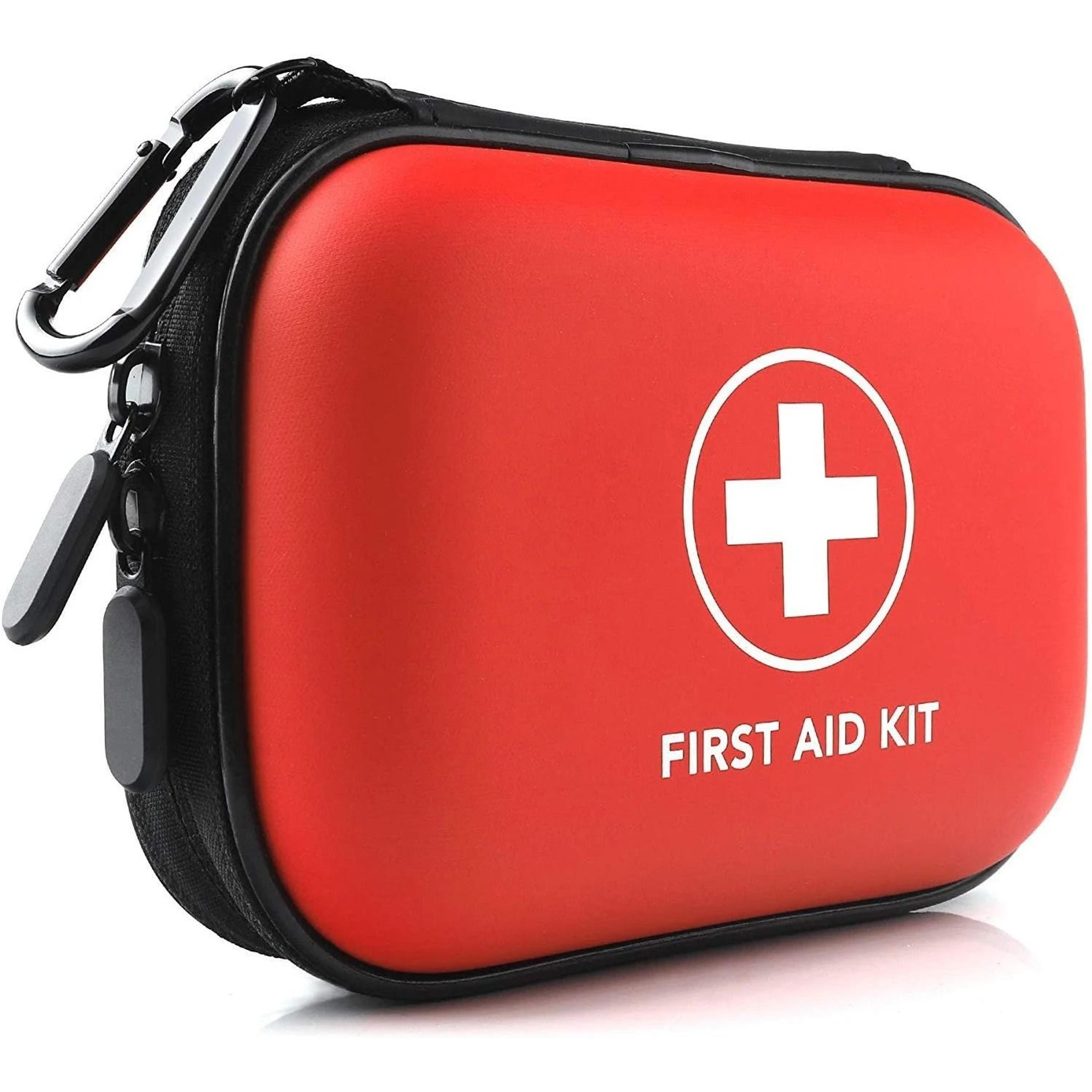 compact medical first aid storage bag – portable pu eva emergency organizer for home, travel, and outdoor survival