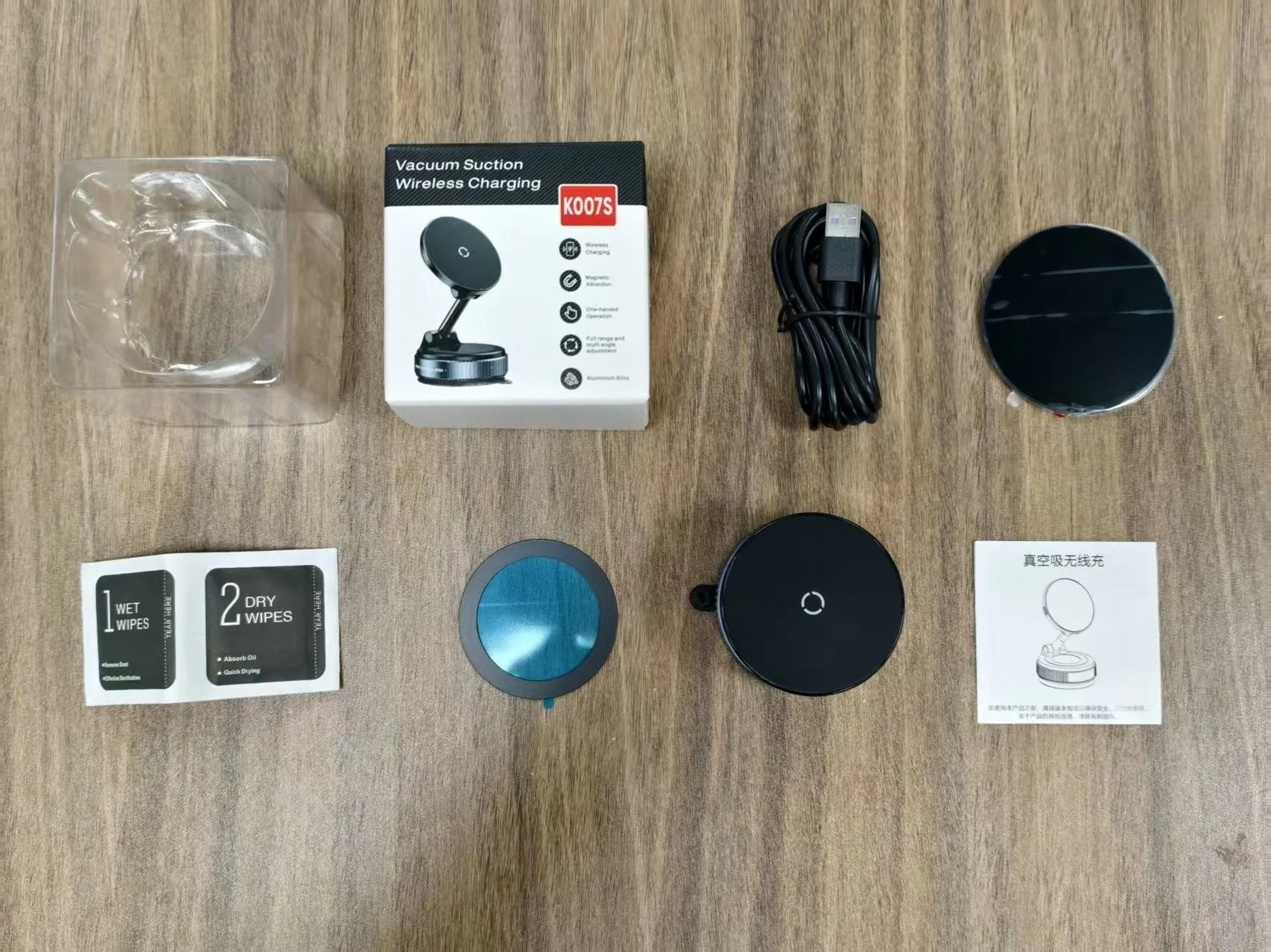 Magnetic Wireless Car Charger And Phone Holder 5