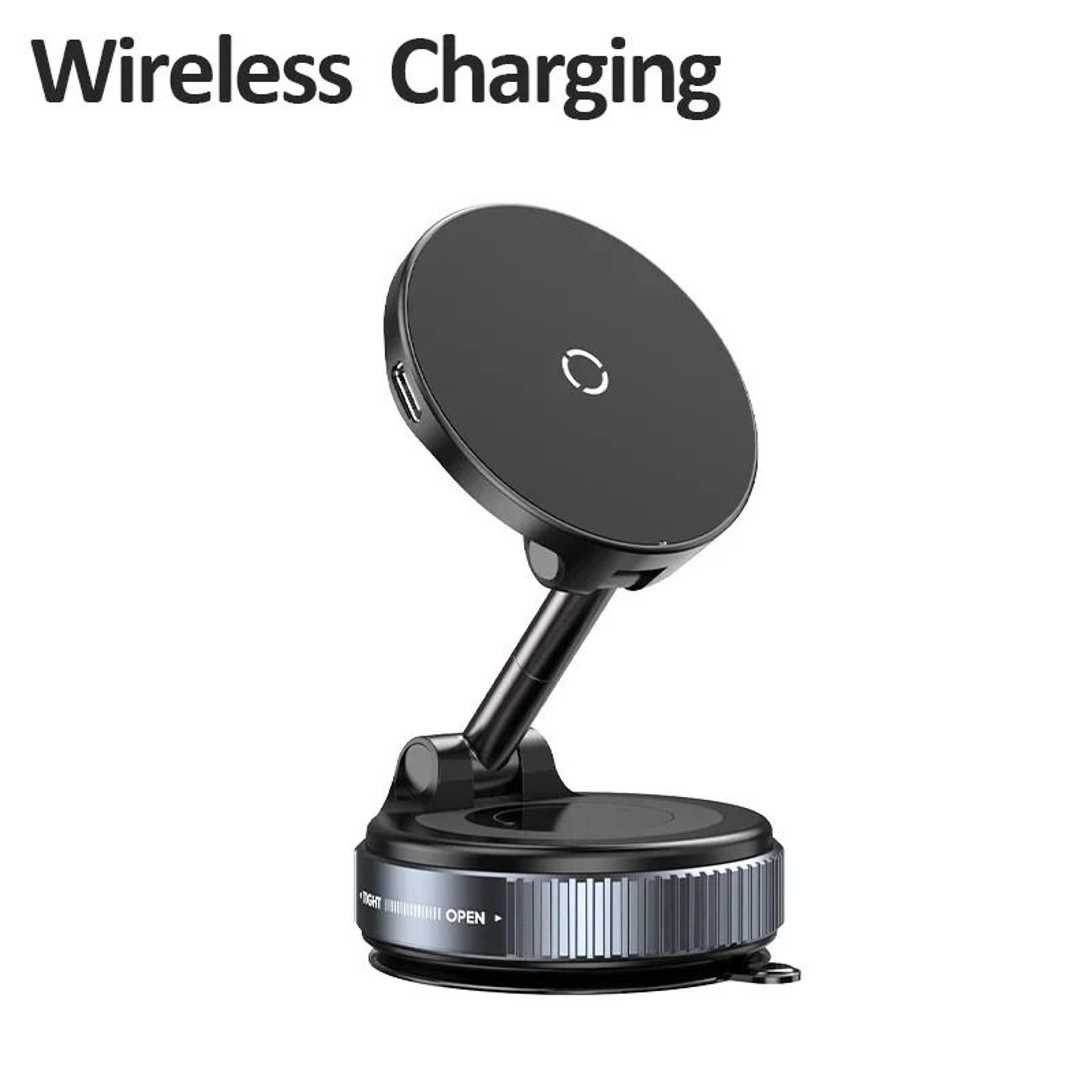 Magnetic Wireless Car Charger And Phone Holder 7