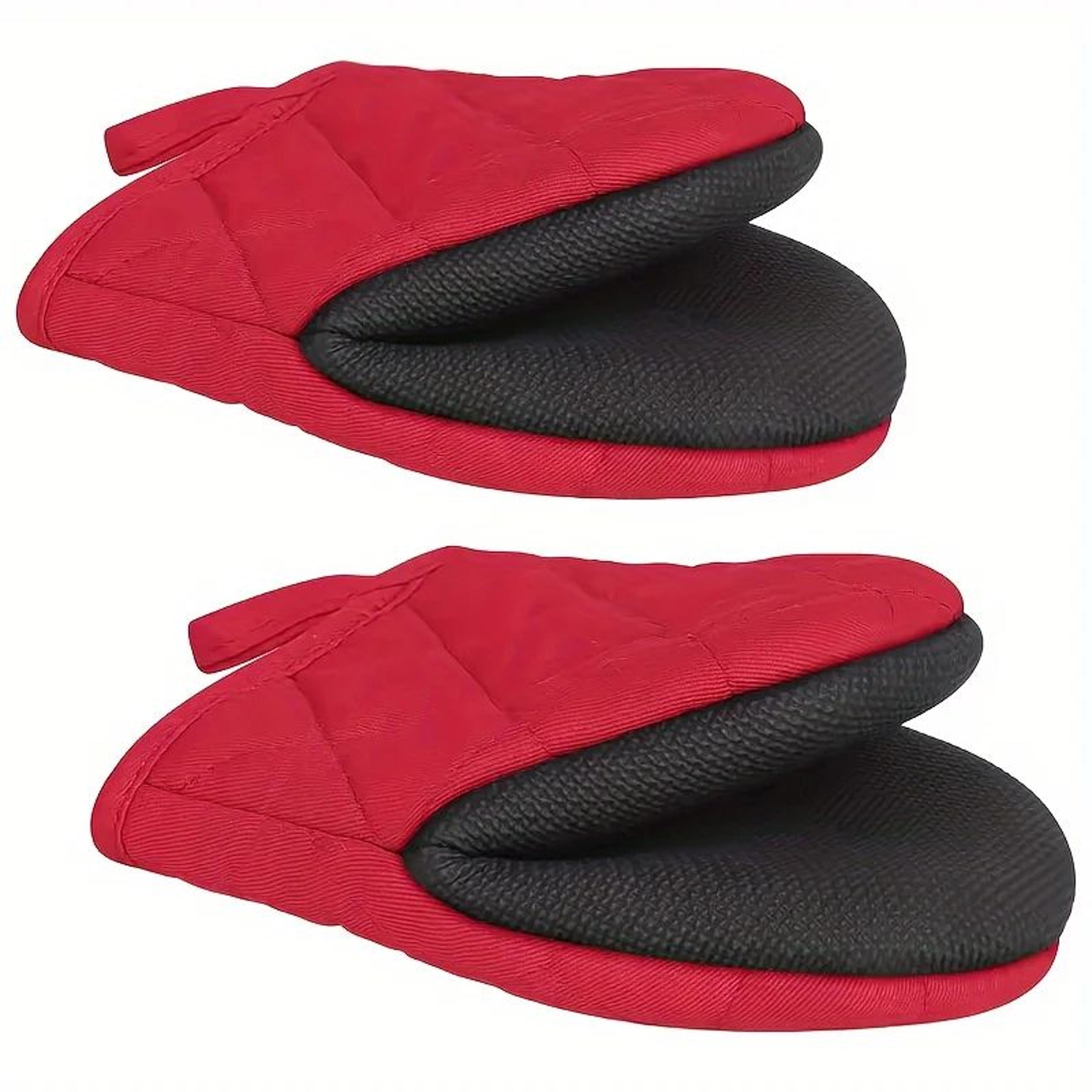 Multilayer Silicone Oven Mitts Non Slip Heat Resistant Kitchen Gloves For Cooking And Baking 2