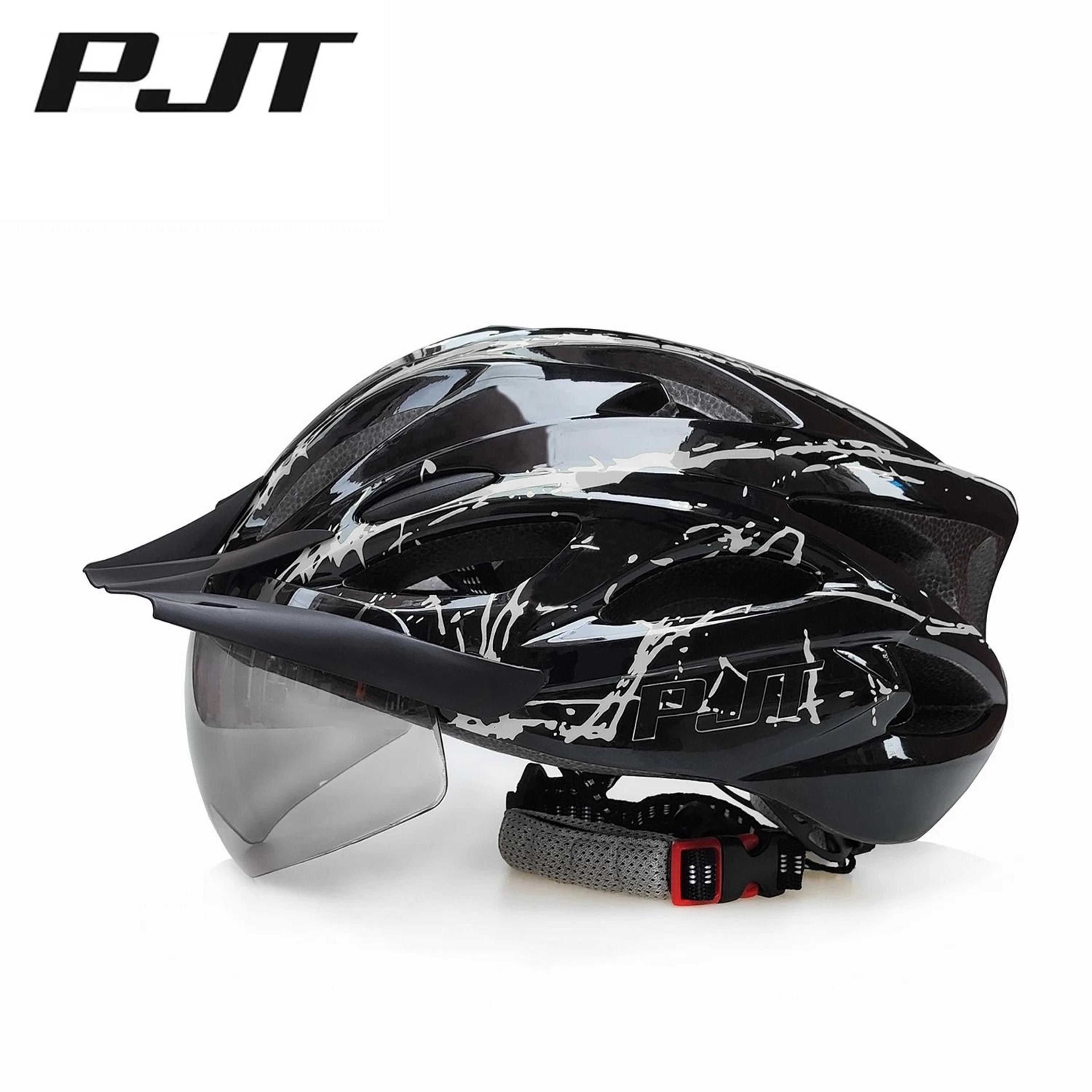 4in1 Lightweight Cycling Helmet With Detachable Sun Visor And Goggles For Road And Mountain Biking 10