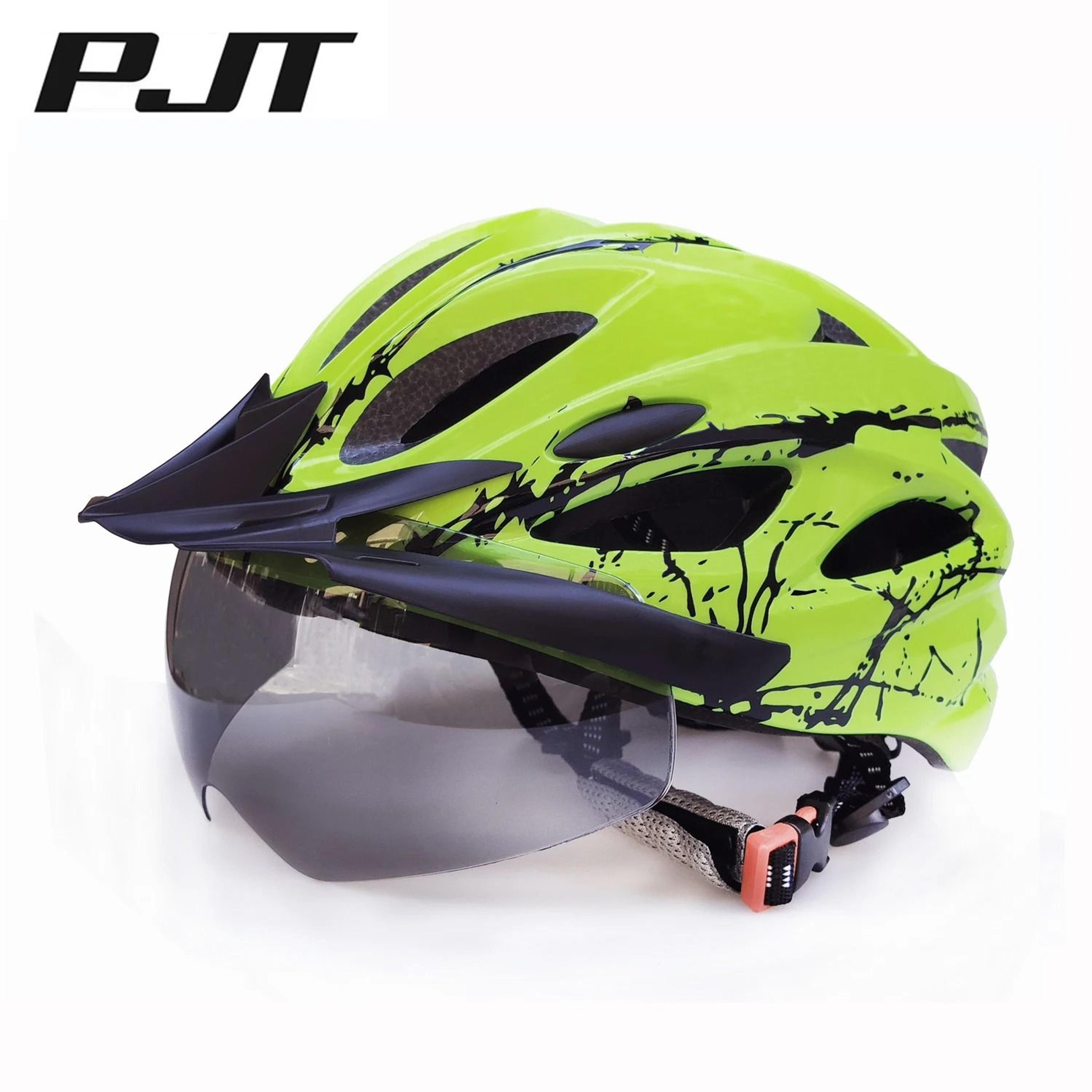 4in1 Lightweight Cycling Helmet With Detachable Sun Visor And Goggles For Road And Mountain Biking 7
