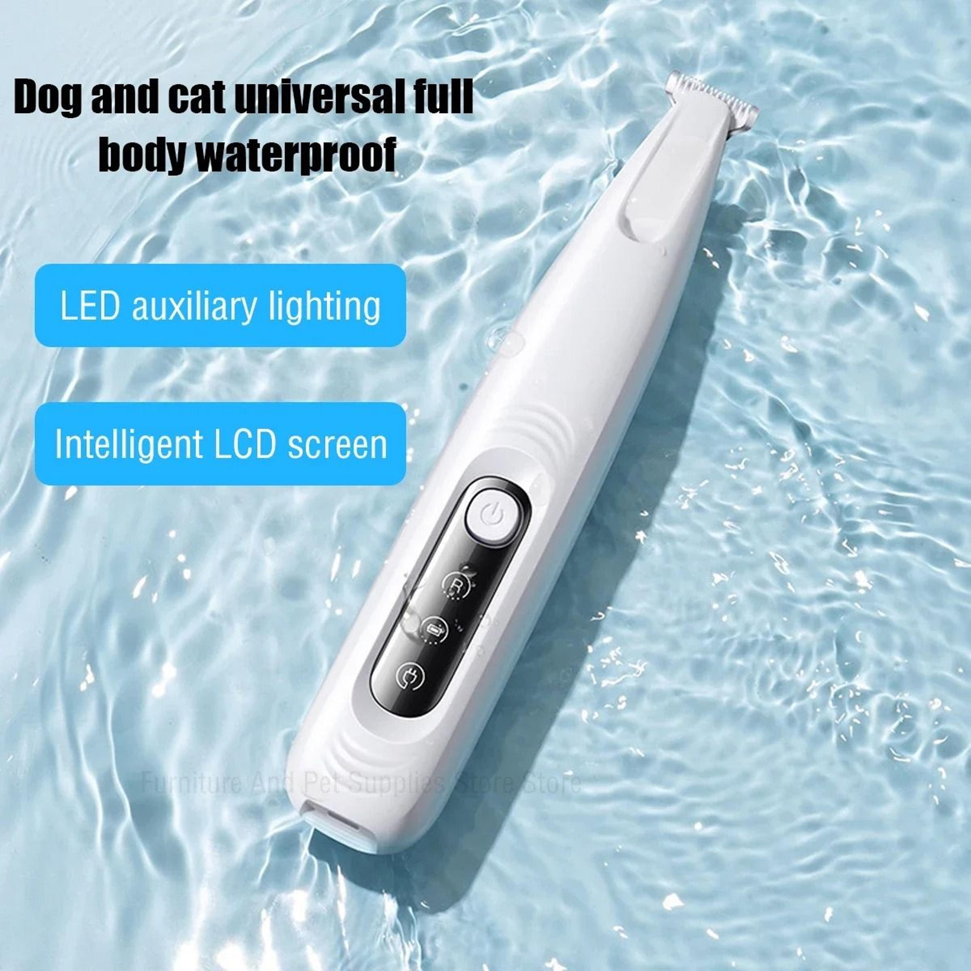 Waterproof Pet Paw Trimmer With LED Light And Display For Safe Precise Grooming 6