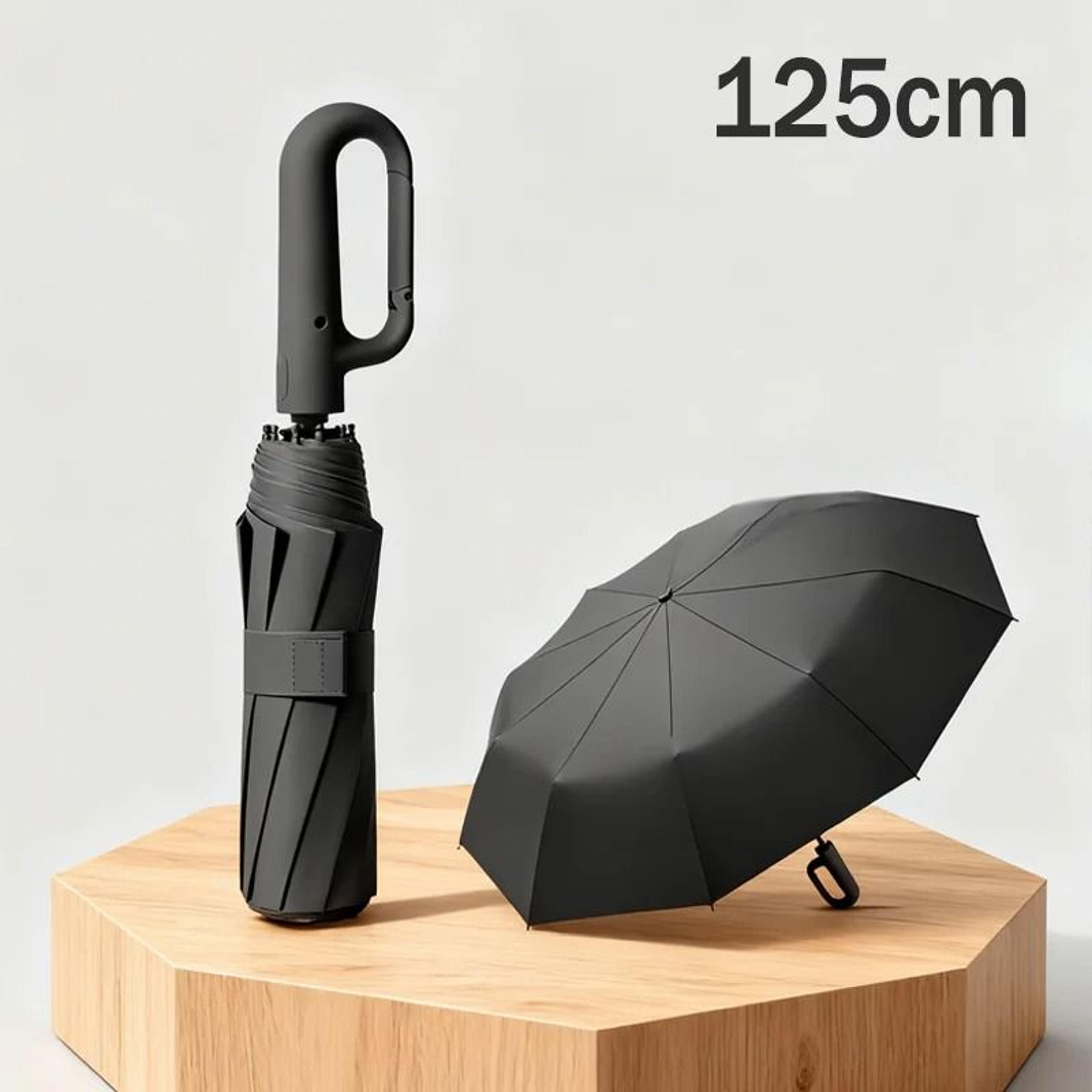 Automatic Large Windproof Double Umbrella With UV Protection And Hook Handle 1