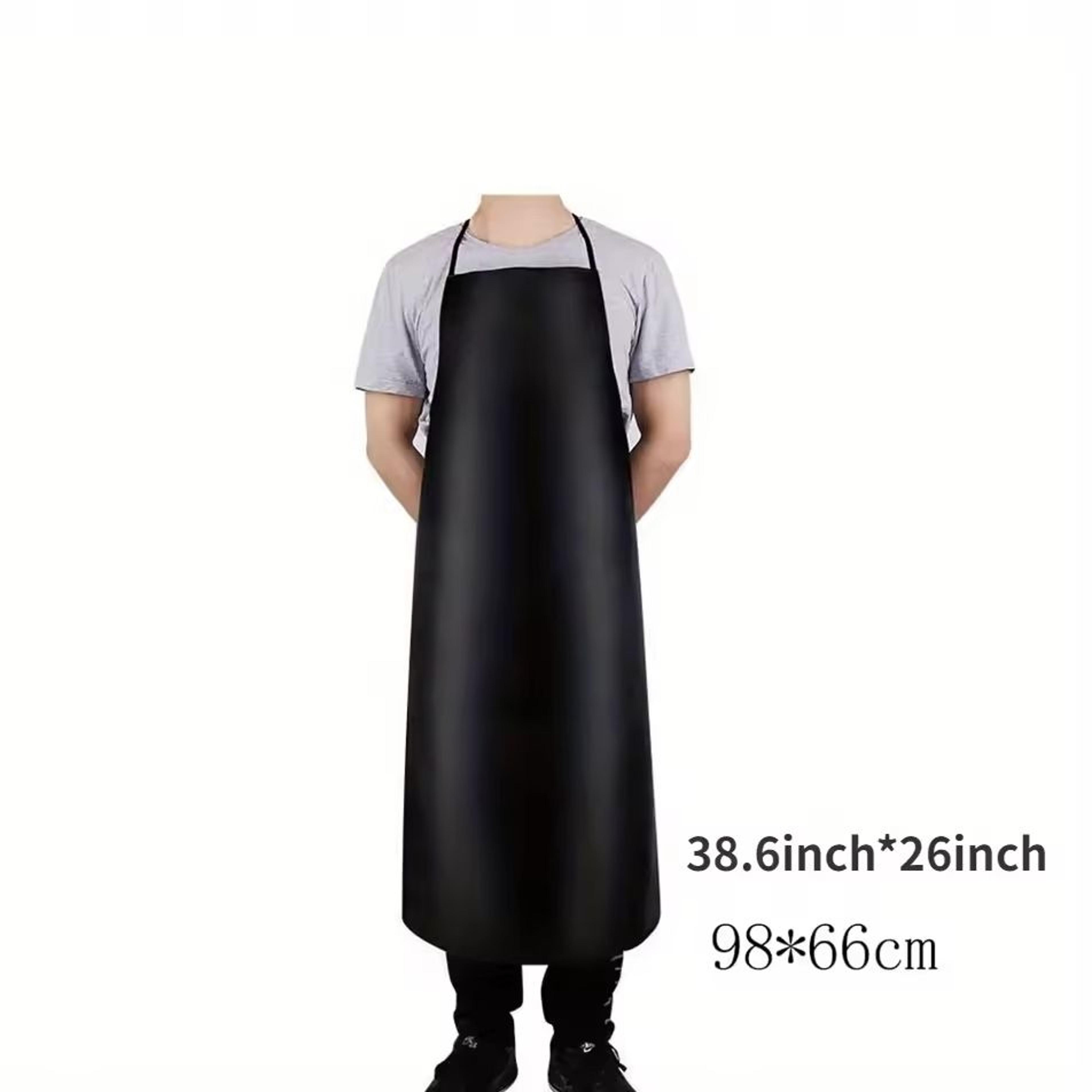 Heavy Duty Waterproof PU Leather Apron For Dishwashing And Cleaning 6