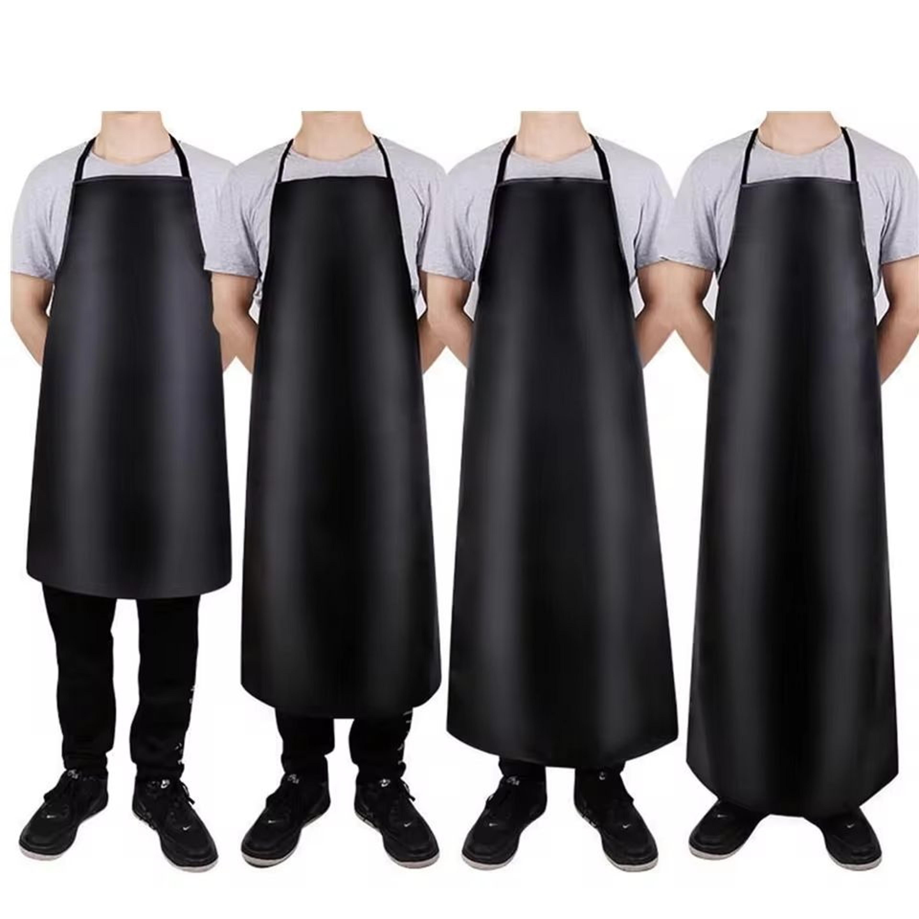 Heavy Duty Waterproof PU Leather Apron For Dishwashing And Cleaning 5