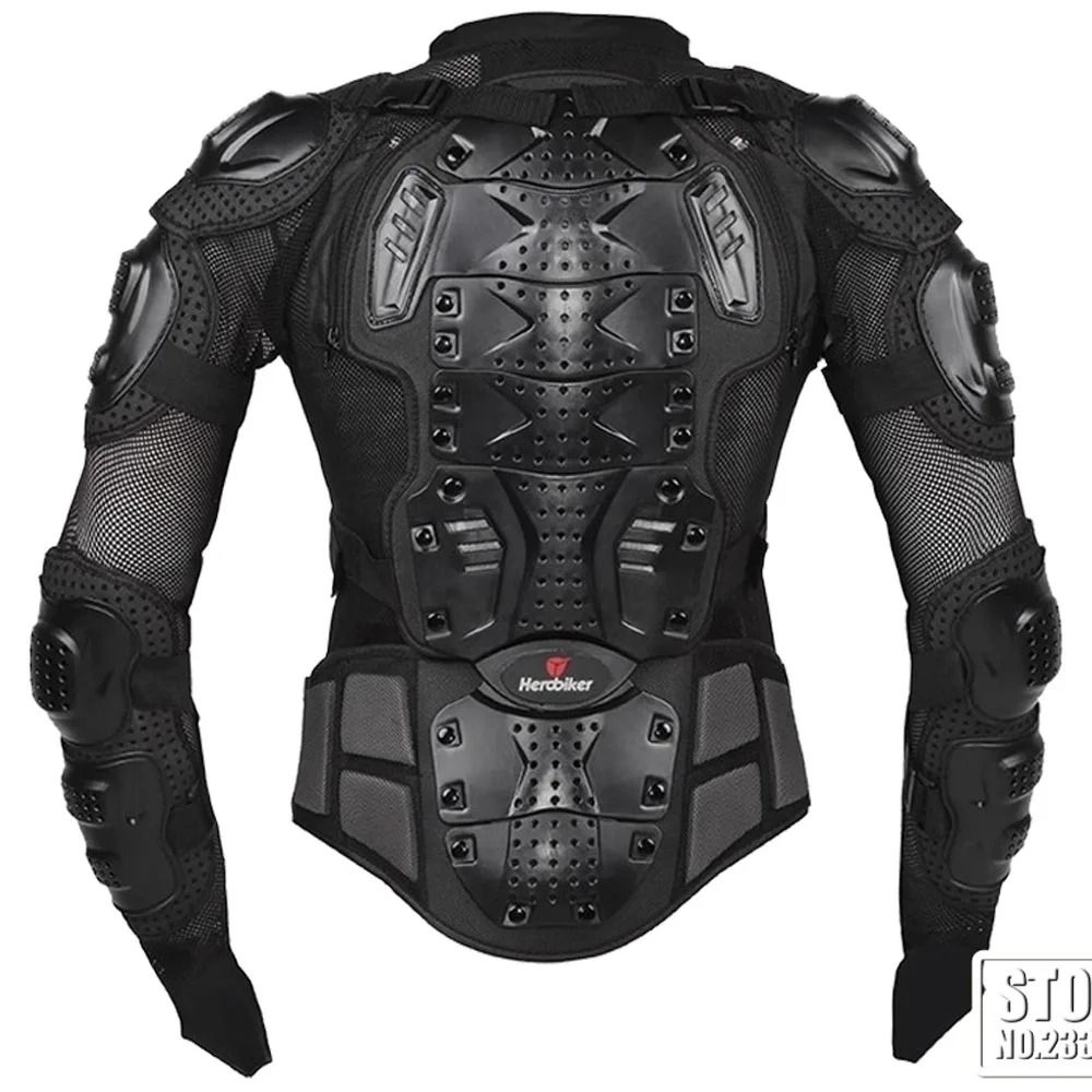 motorcycle full body armor protection jacket with optional shorts and pants