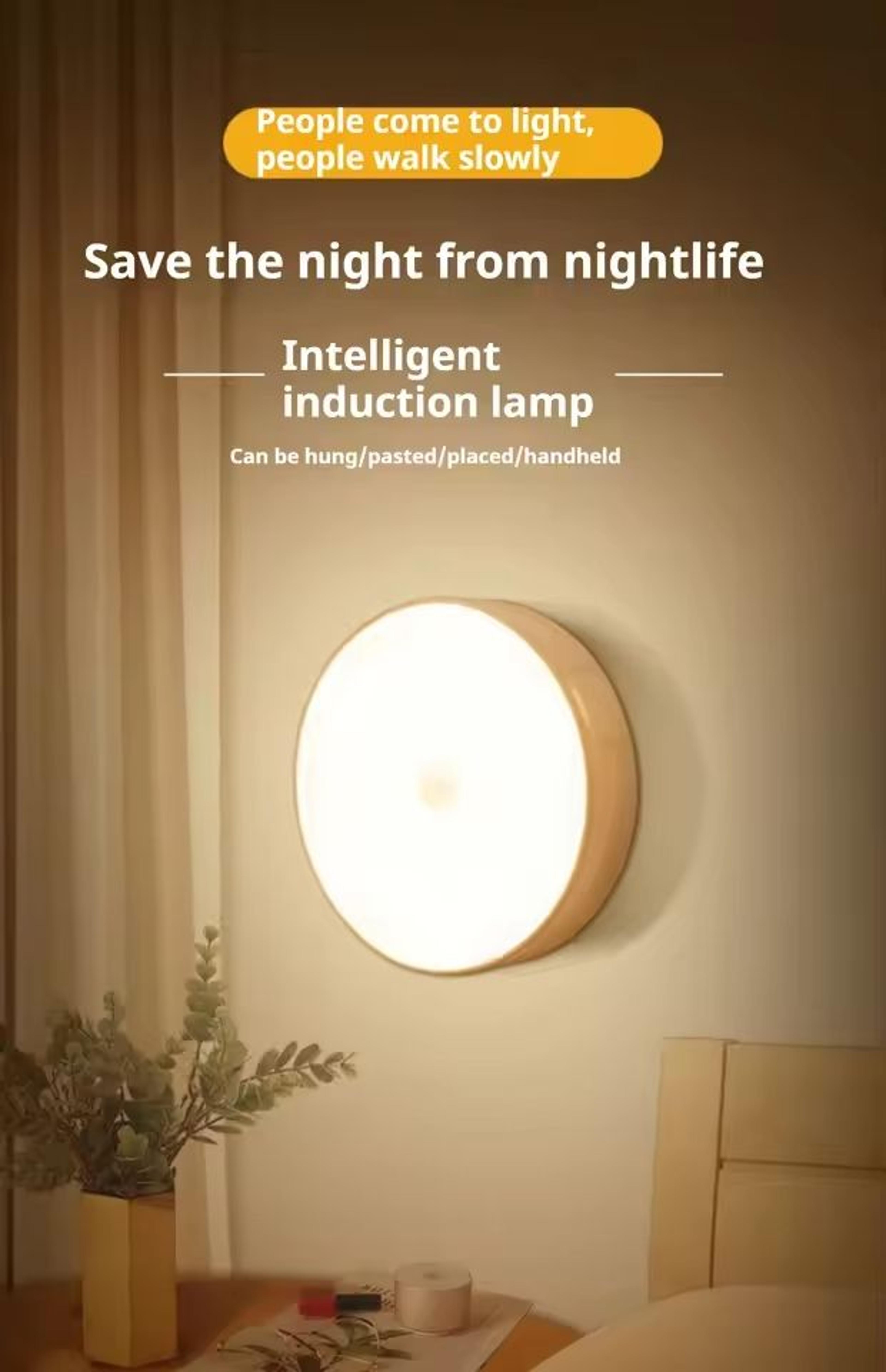 Motion Sensor Night Light Wireless LED Detector Lamp For Bedroom Closet And Staircase 7