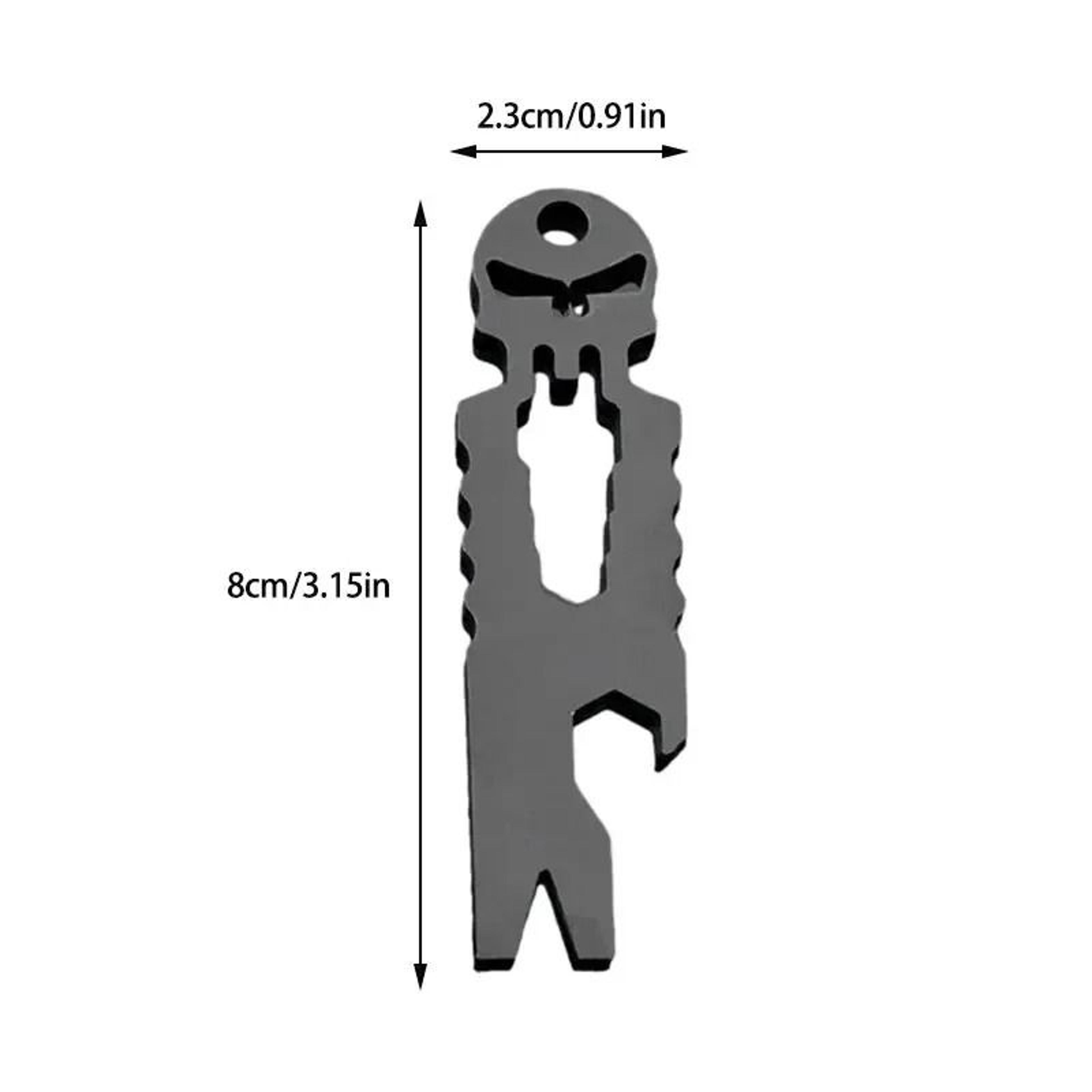 Stainless Steel Tactical EDC Multi Tool Pocket Crowbar Screwdriver Keychain 1