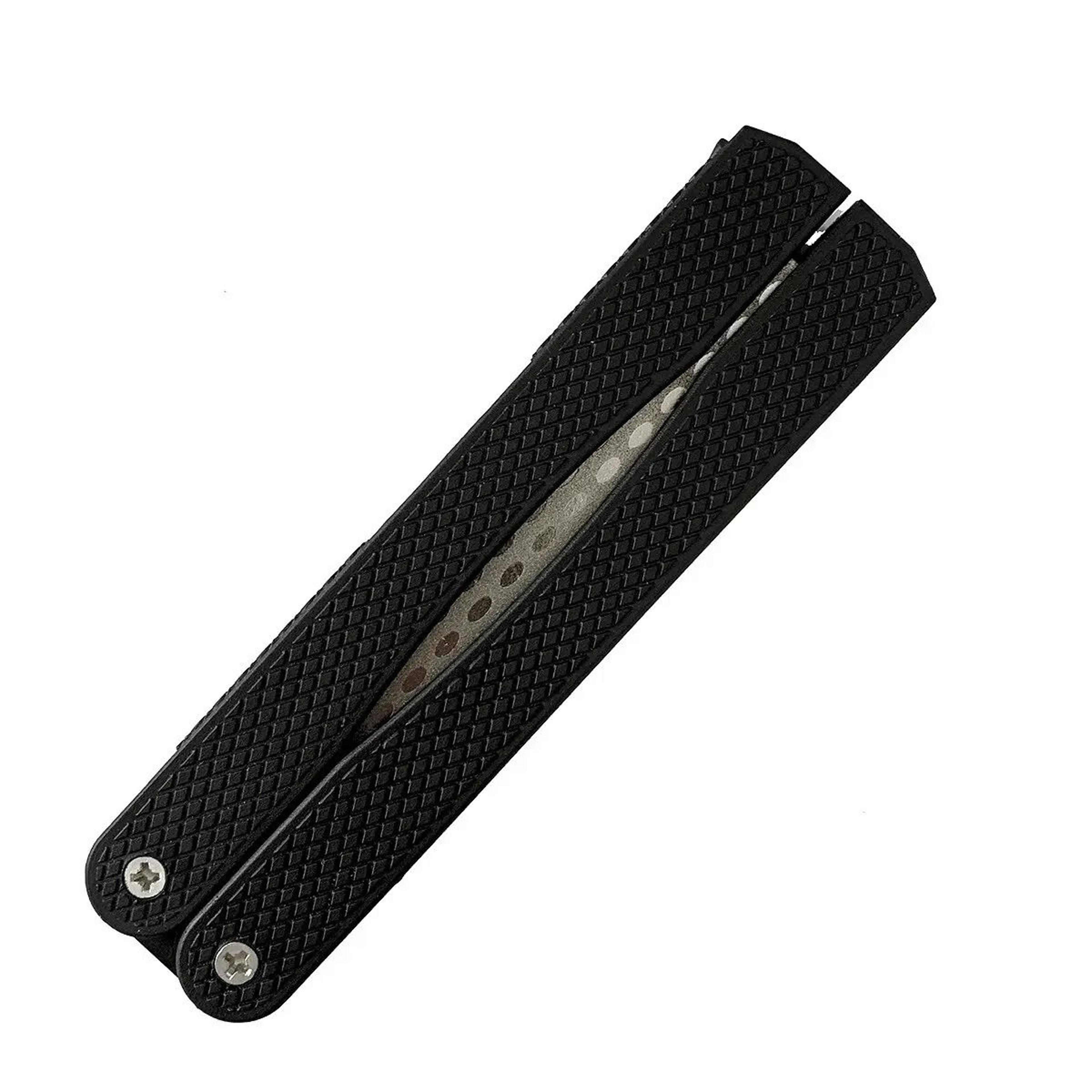 Double Sided Folded Pocket Knife Sharpener Diamond Sharpening Stone 400 Grit 9