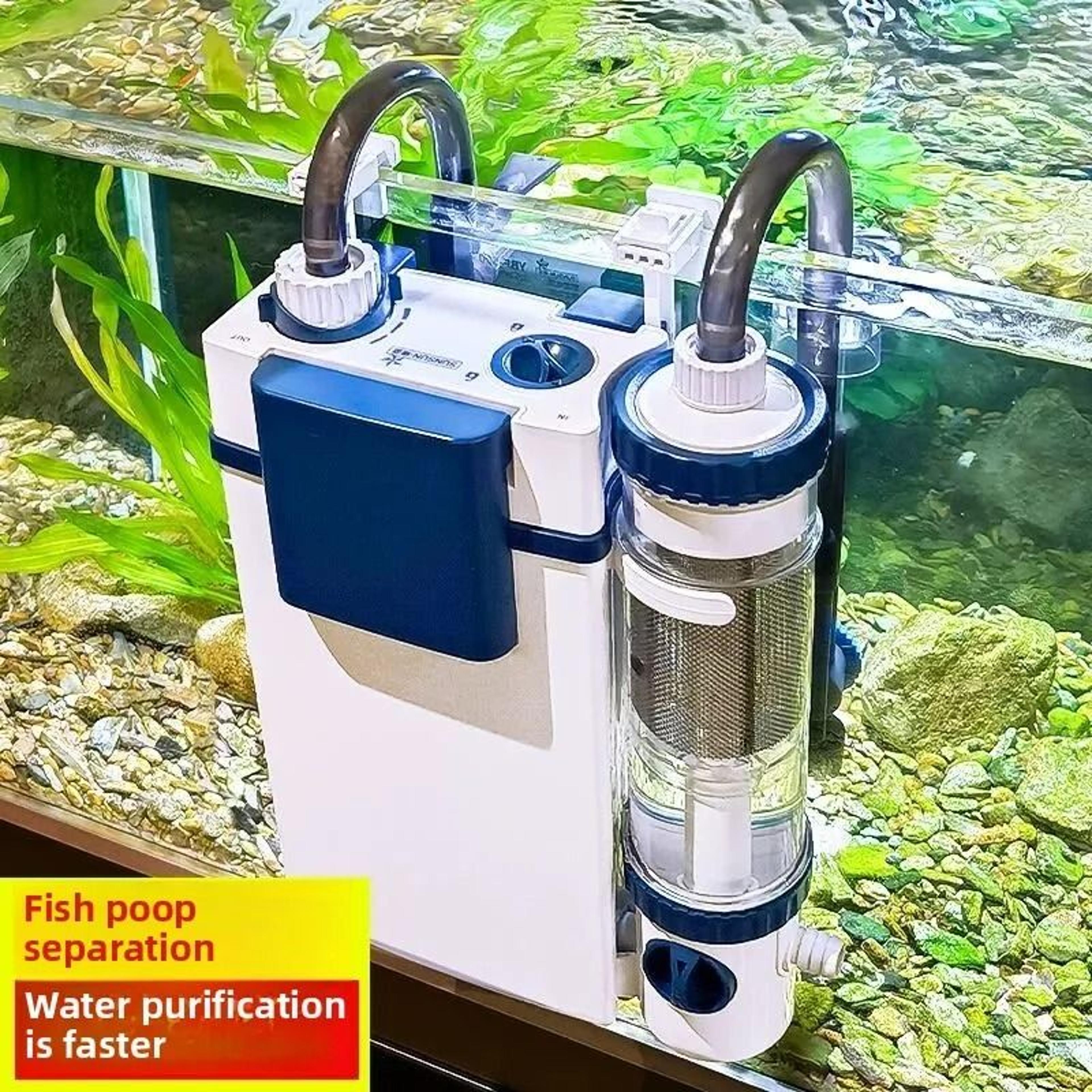 fish tank filter with oxygenation and water purification system
