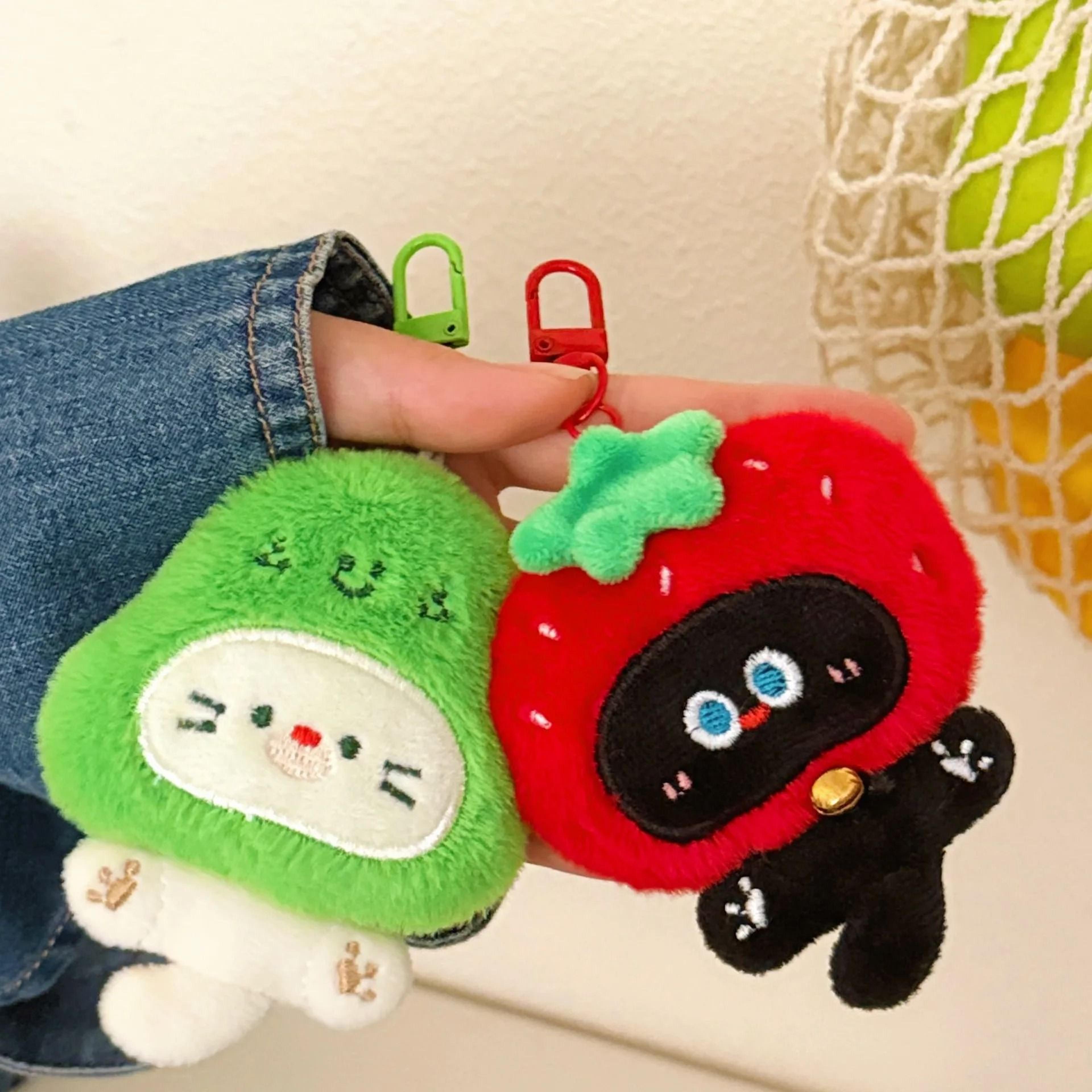Cute Plush Kitten Keychain Pendant For Bags And Backpacks 3