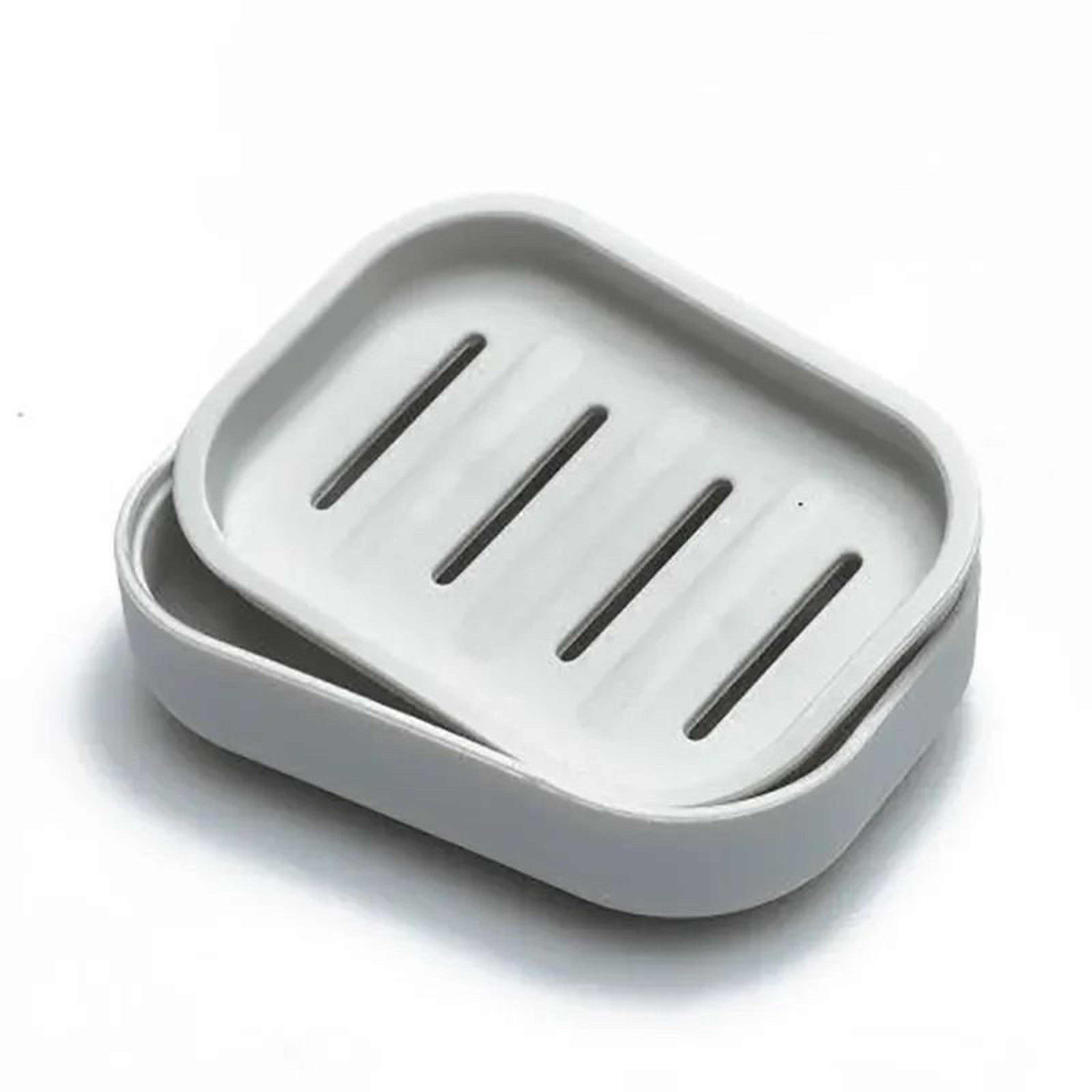 double layer soap dish with lid