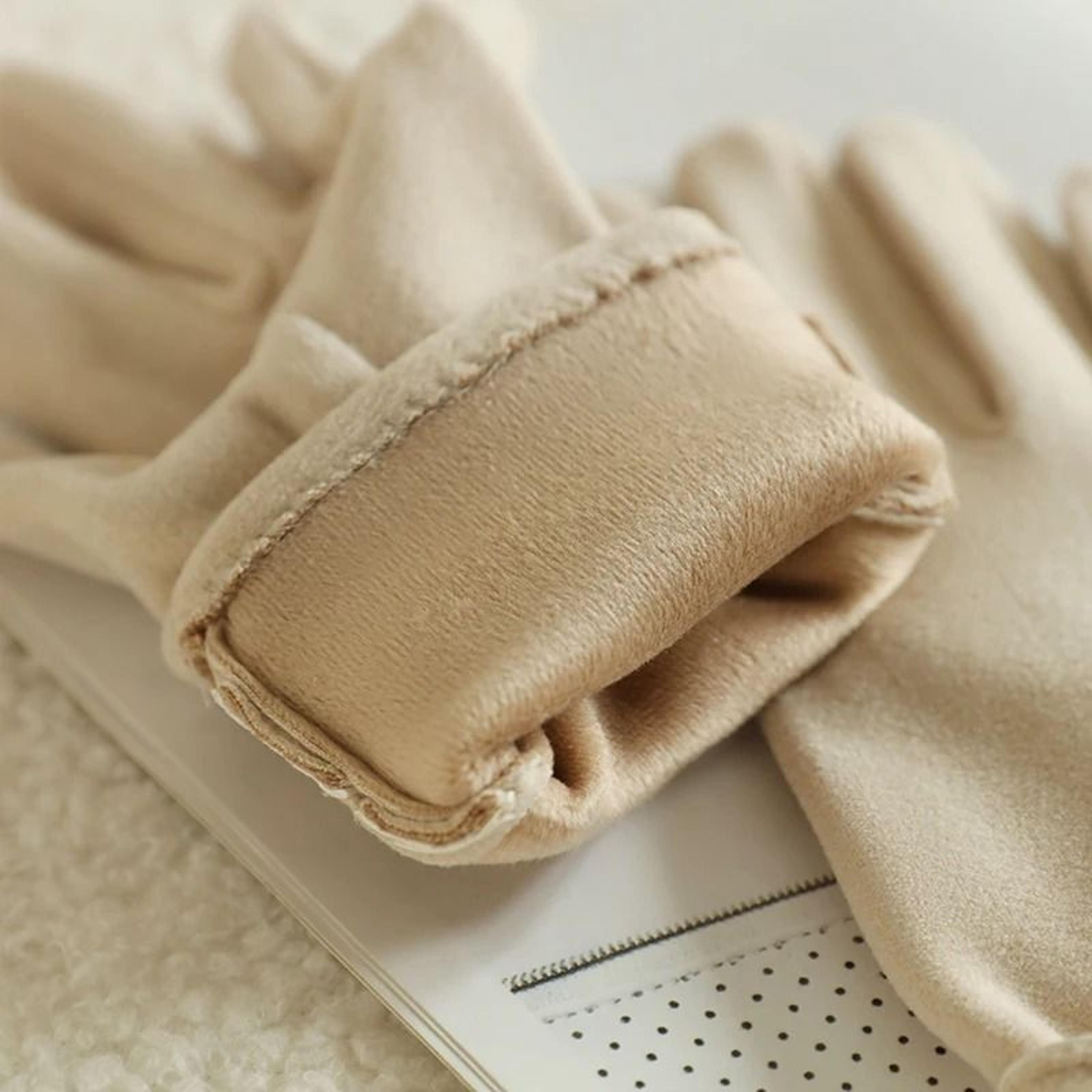 Women Winter Velvet Warm Gloves Windproof Cycling And Driving 4