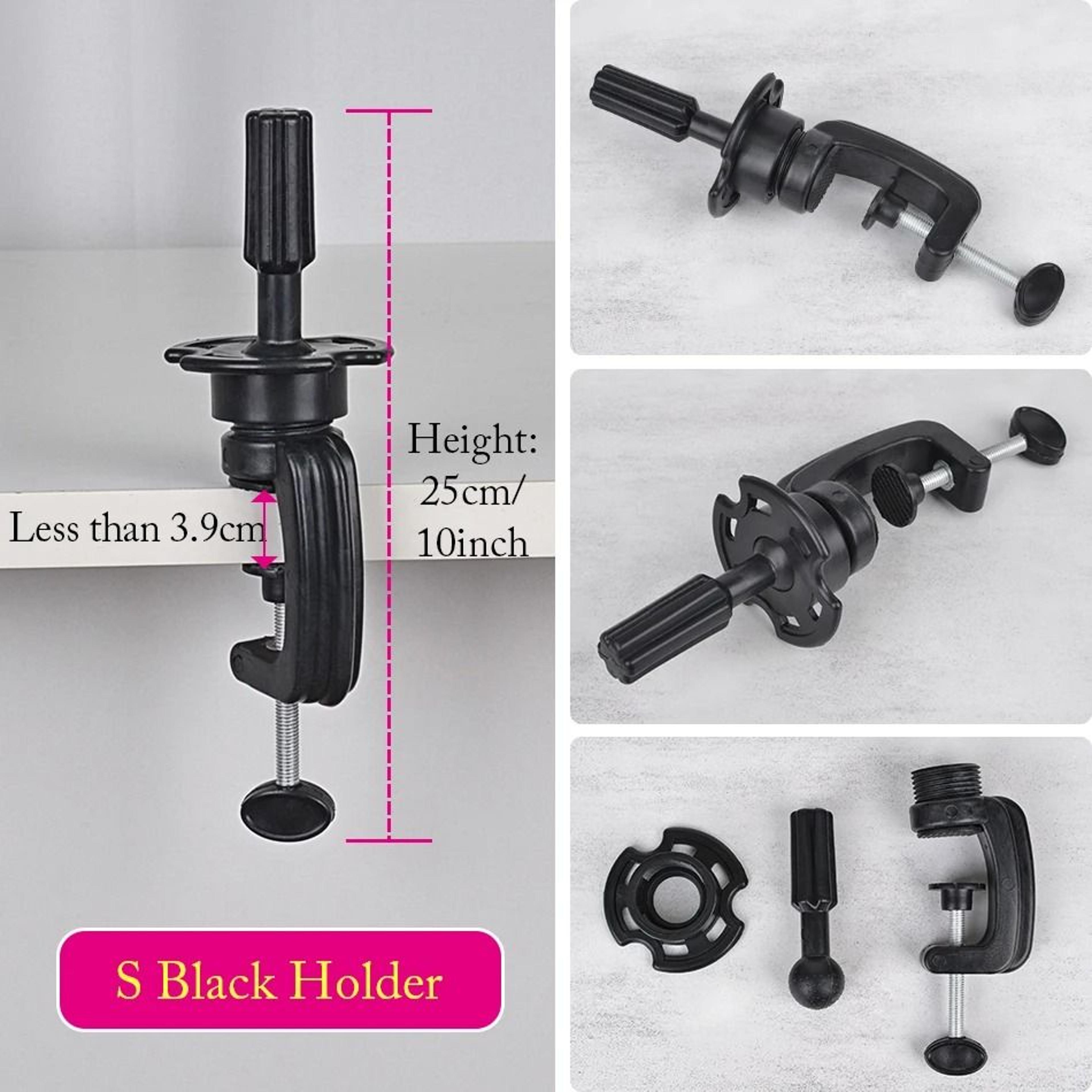 Wig Head Stand Table Clamp Adjustable Mannequin Holder 7