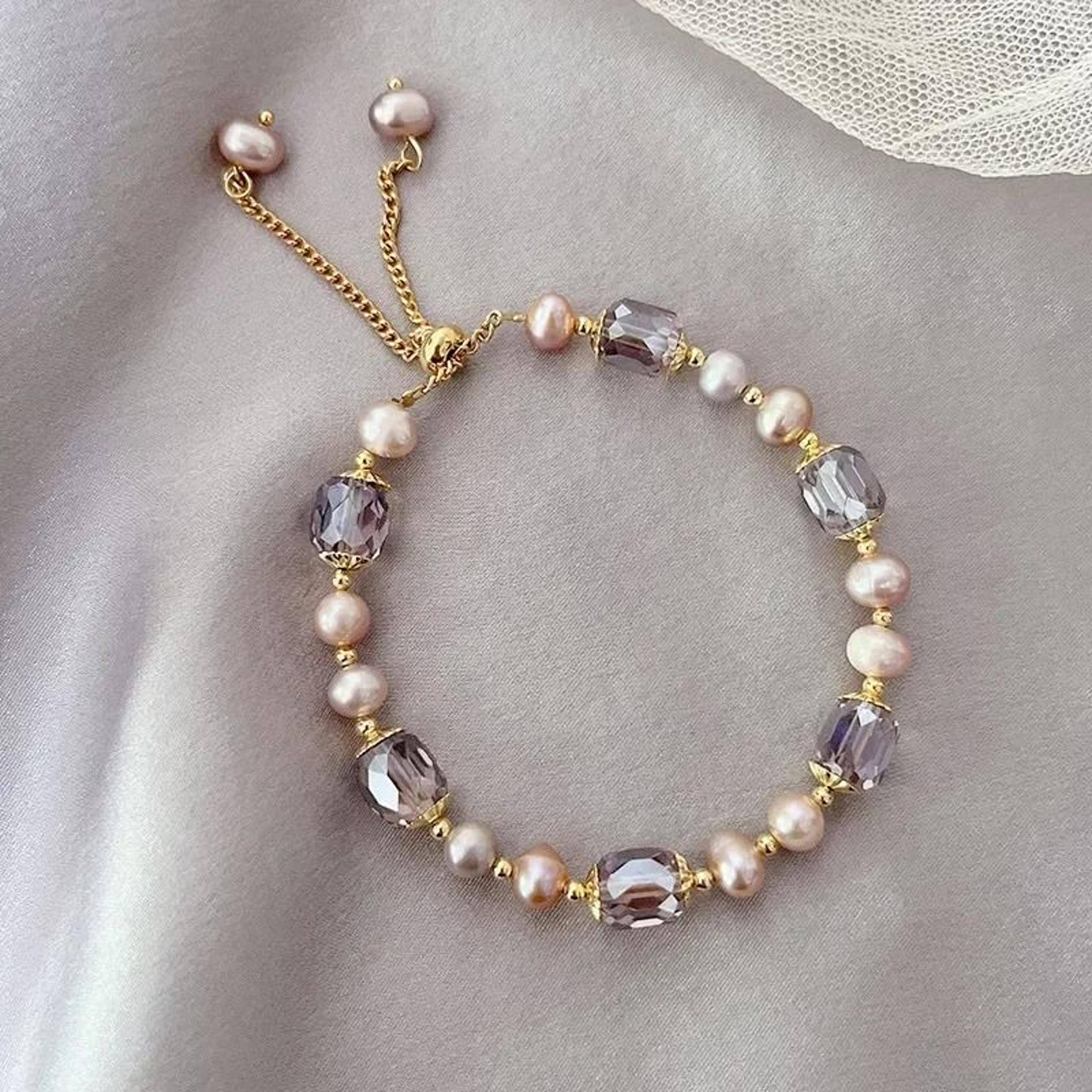 natural freshwater pearl bracelet for women