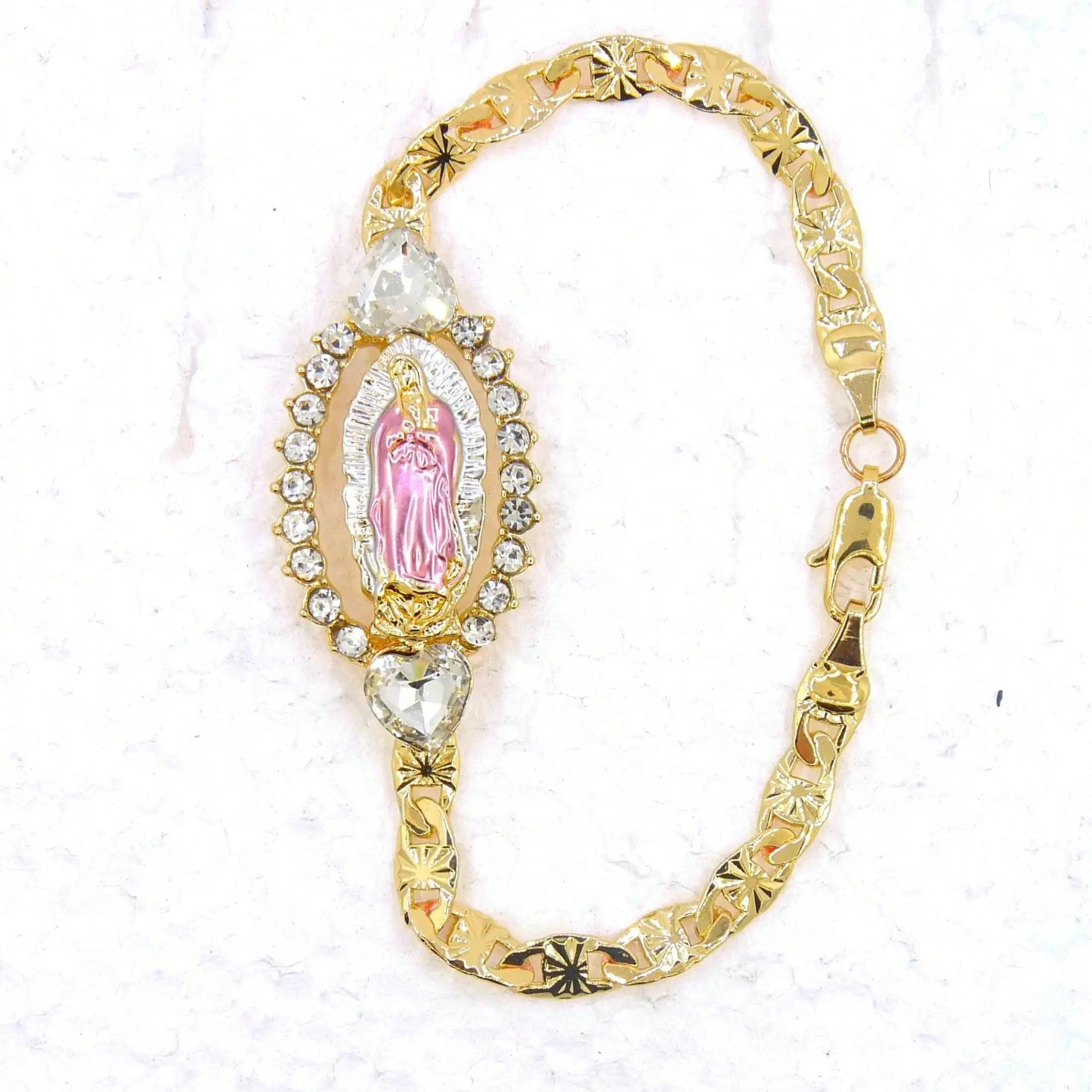 Gold Plated Religious Bracelet For Women 6
