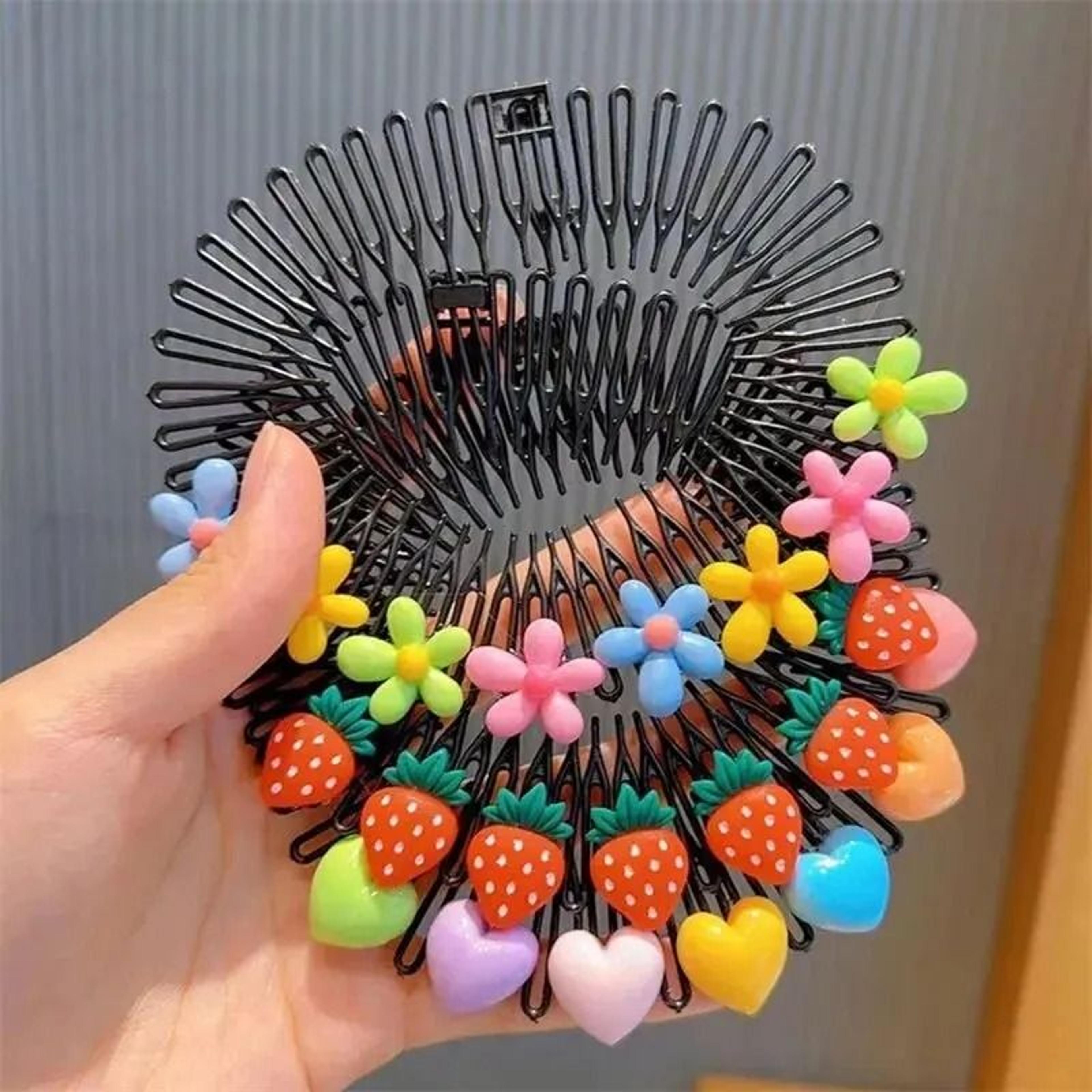 Kids Colorful Y2K Hair Comb And Clip Set 2