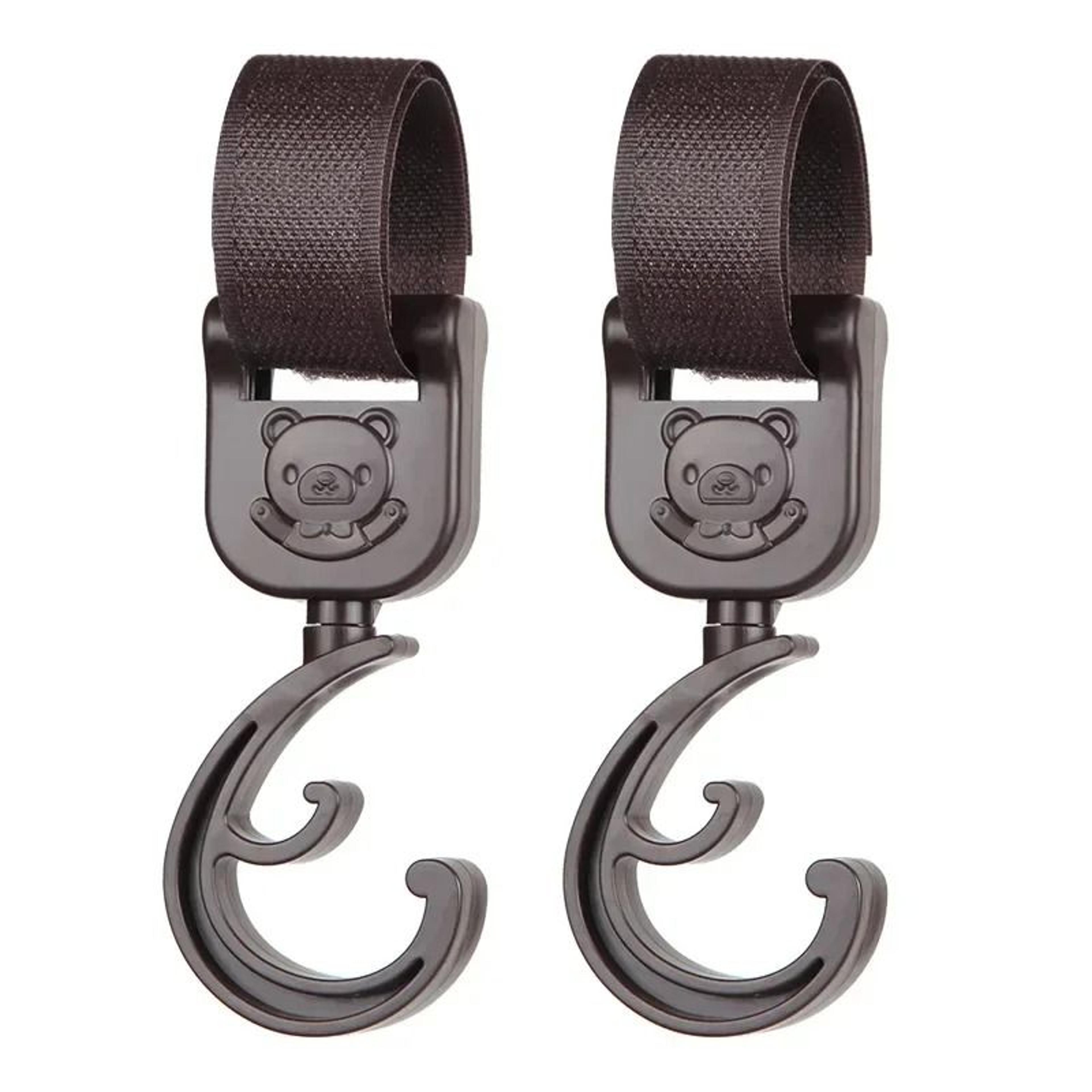 Baby Stroller Pram Hooks 360 Rotation Universal Bag Hanger Clip Set 14