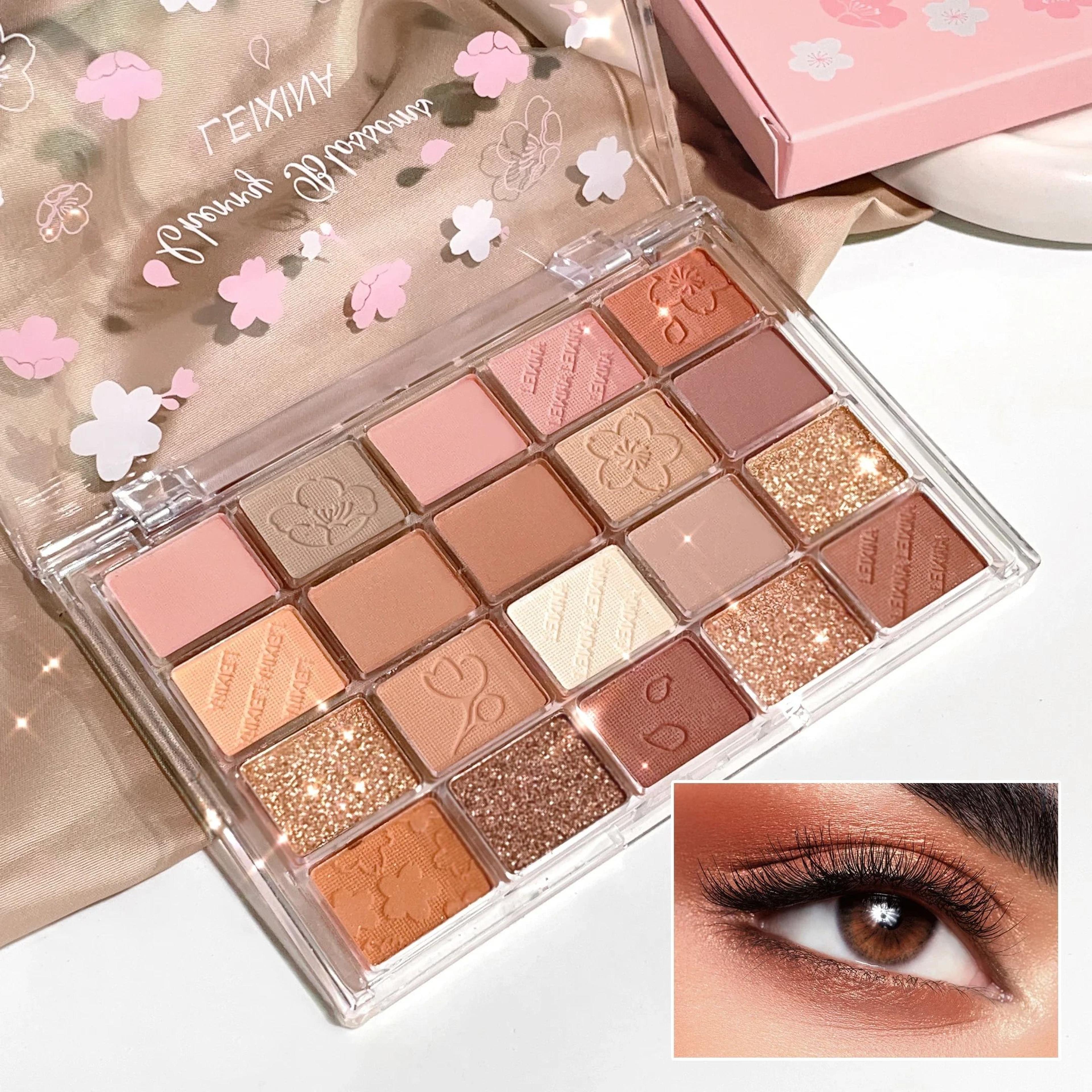 20 Color Eyeshadow Palette Matte And Shimmer Long Lasting 8
