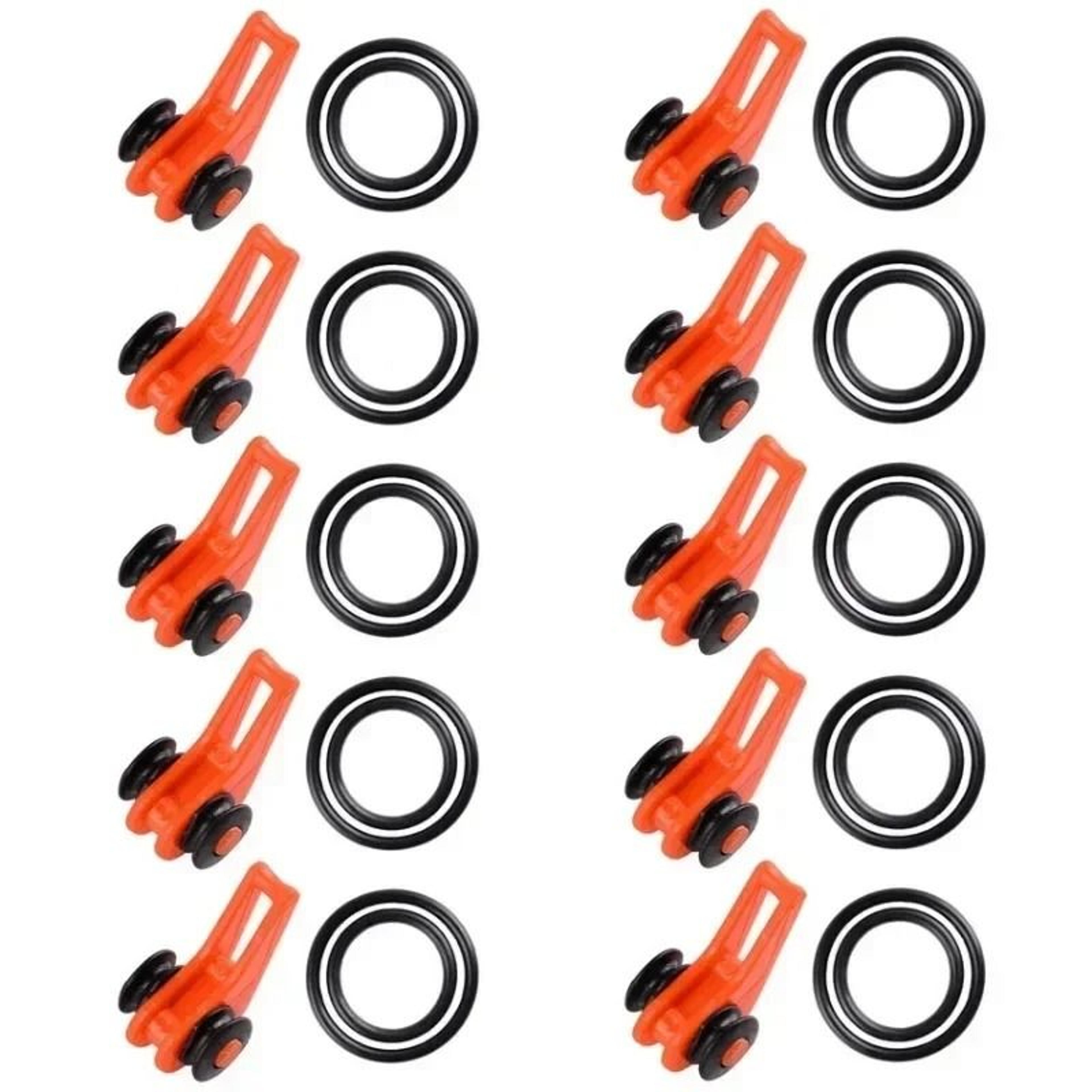 Fishing Rod Hook Keeper Silicone Ring Holder For Bait Lures And Jigs Set Of 10 5