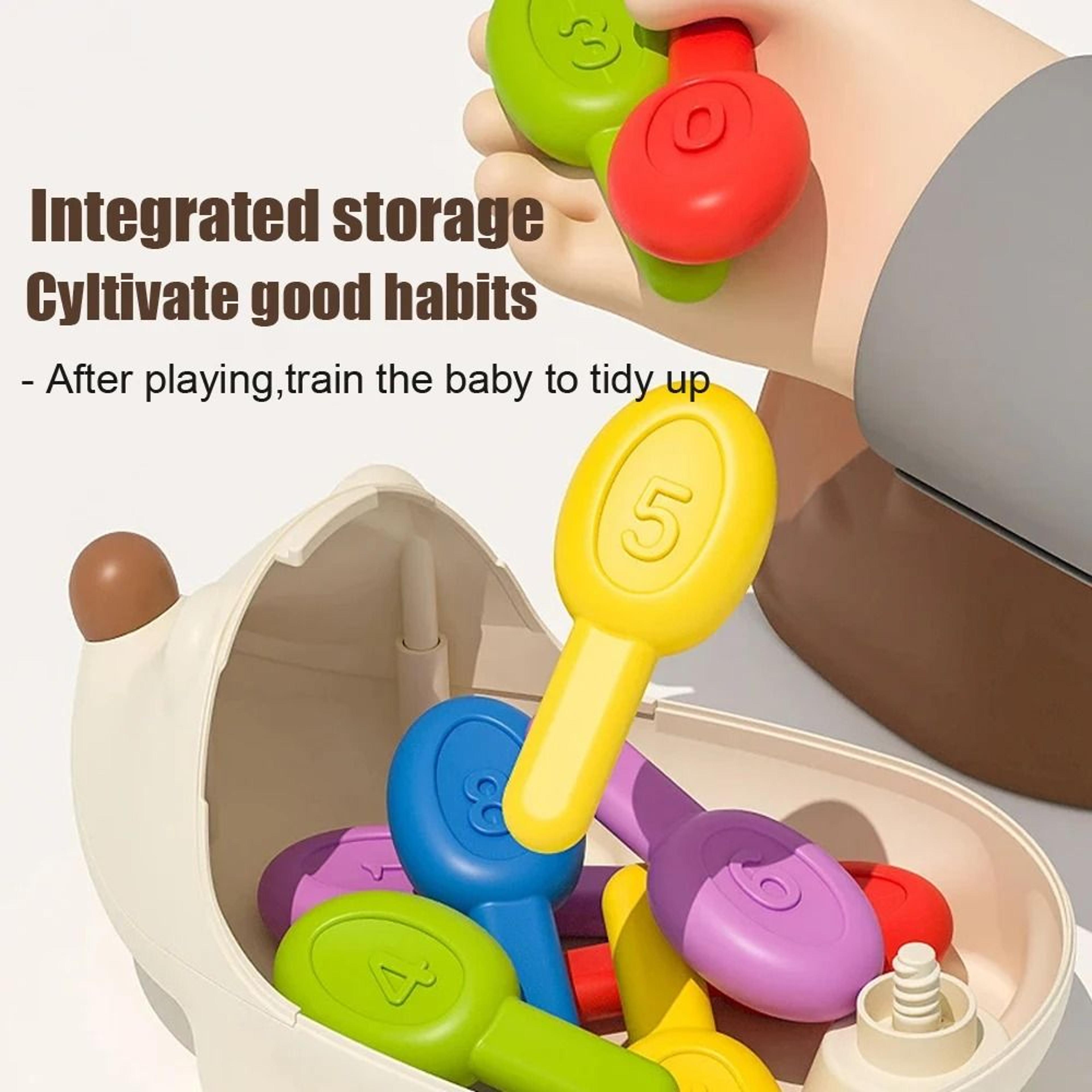 Hedgehog Montessori Toy For Fine Motor Skills Counting And Sensory Learning 5