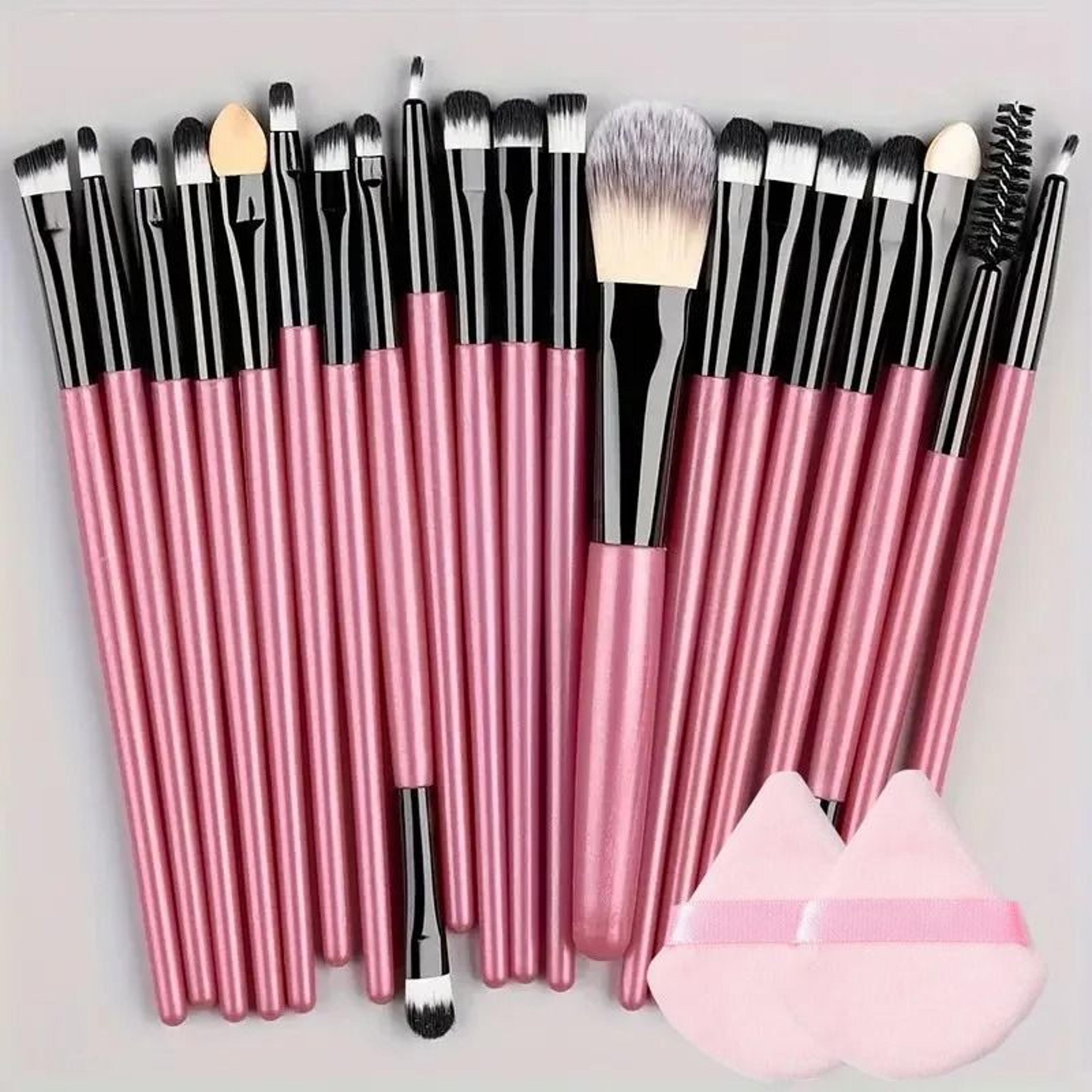 20 Piece Makeup Brush Set For Eyes And Face Blending 8