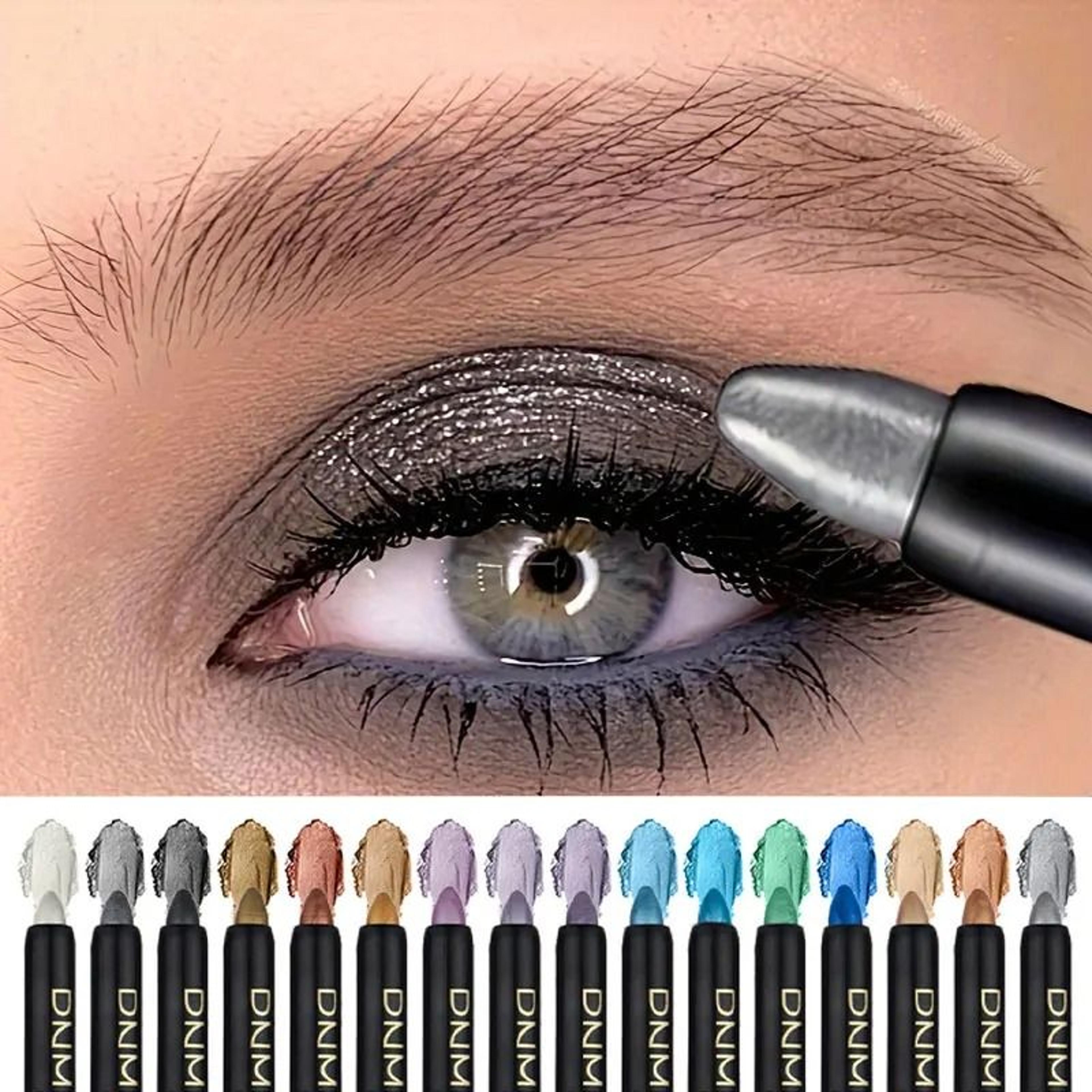 16 color pearlescent waterproof eyeliner set long lasting metallic eye makeup