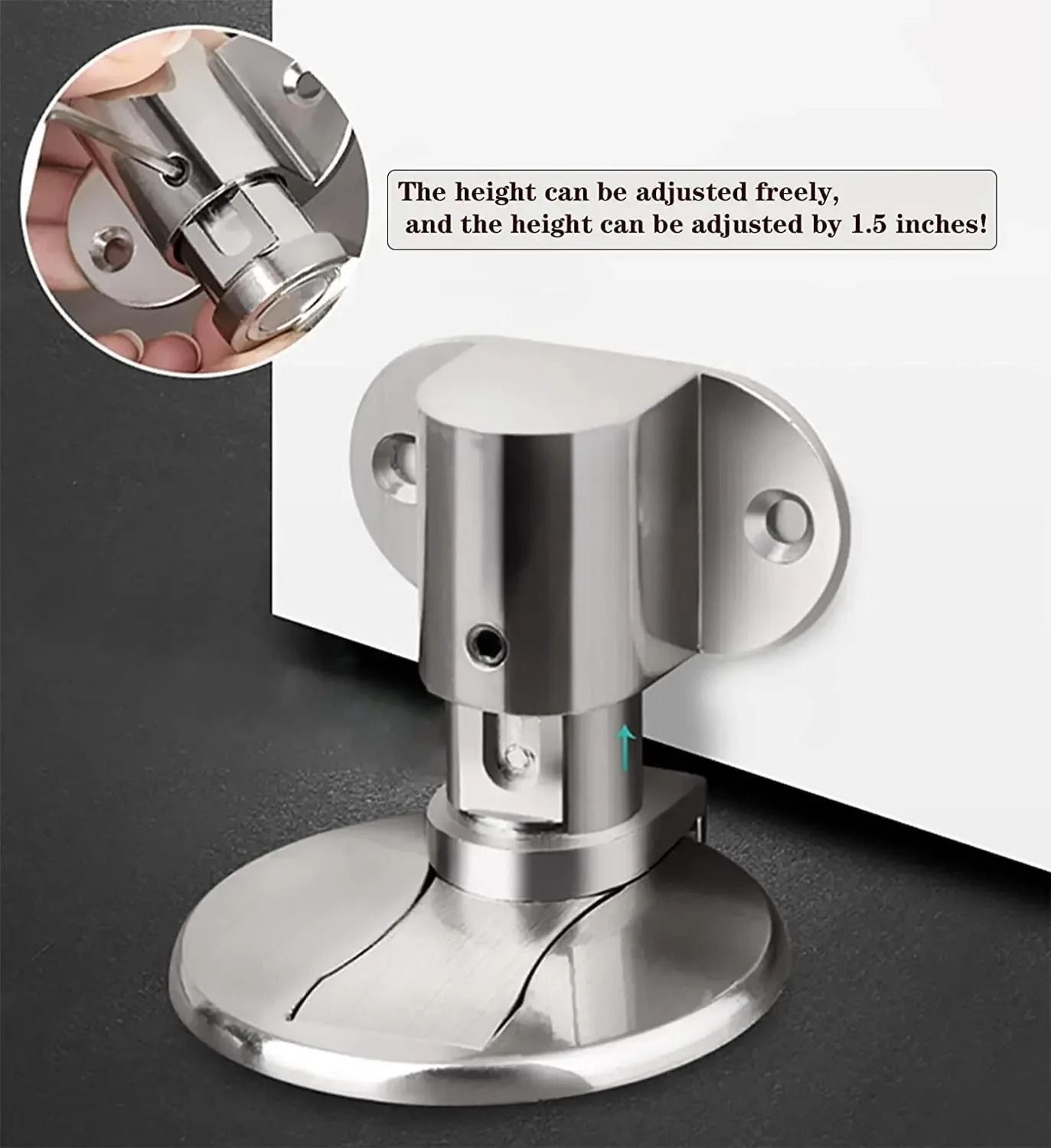 Adjustable Invisible Magnetic Door Stopper Punch Free Design 6