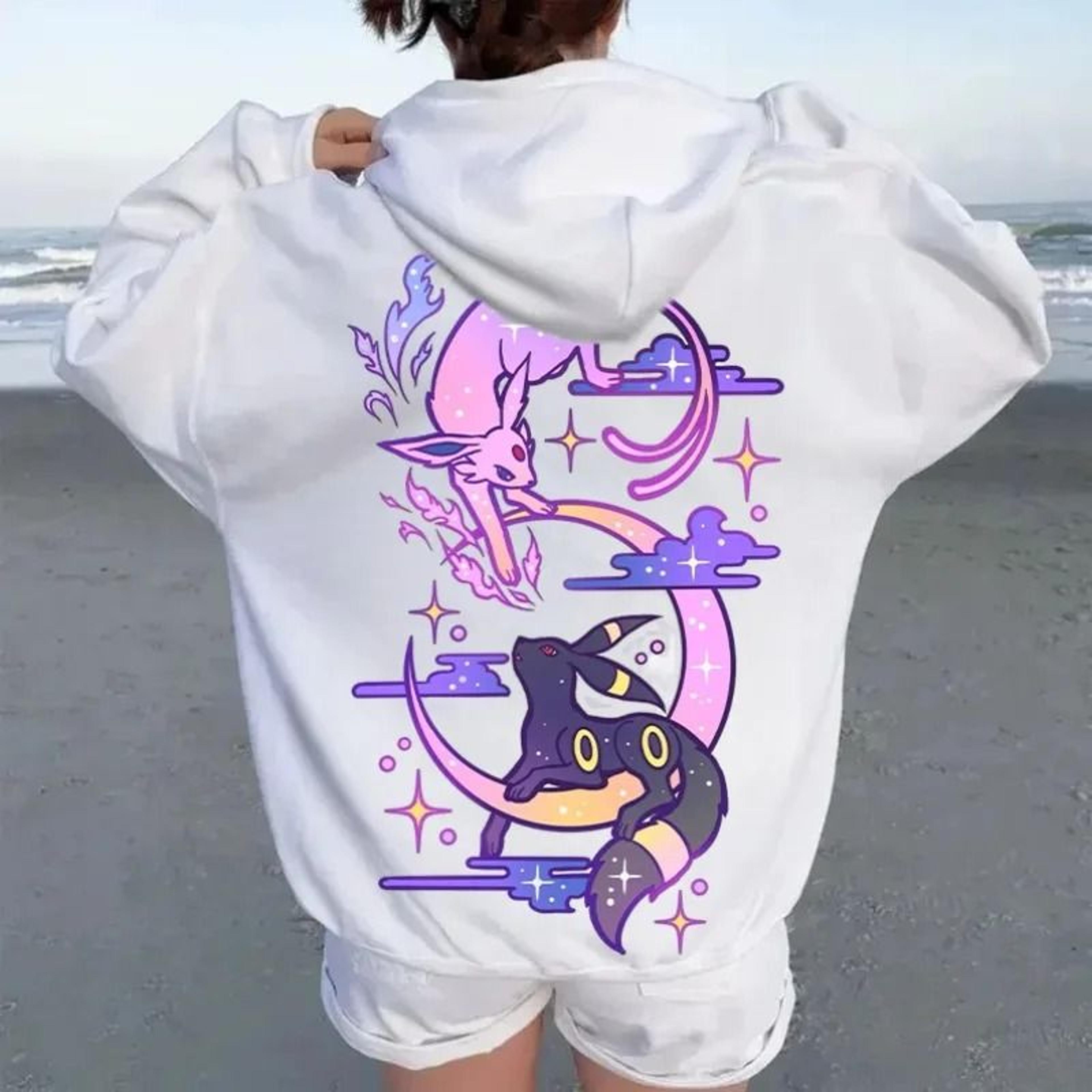 graphic print oversized hoodie casual unisex sweater