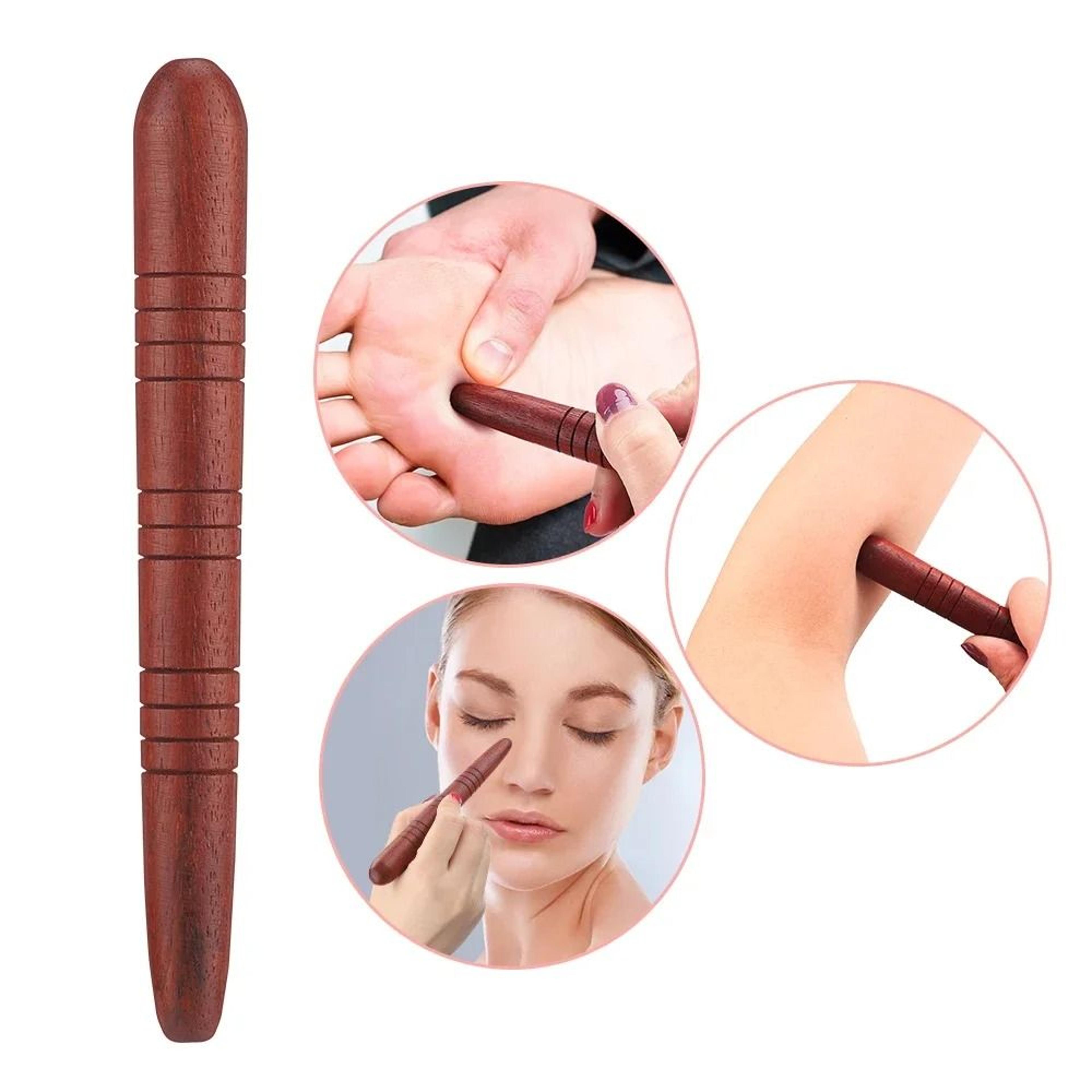 wooden foot reflexology massage stick for acupoint and body relaxation