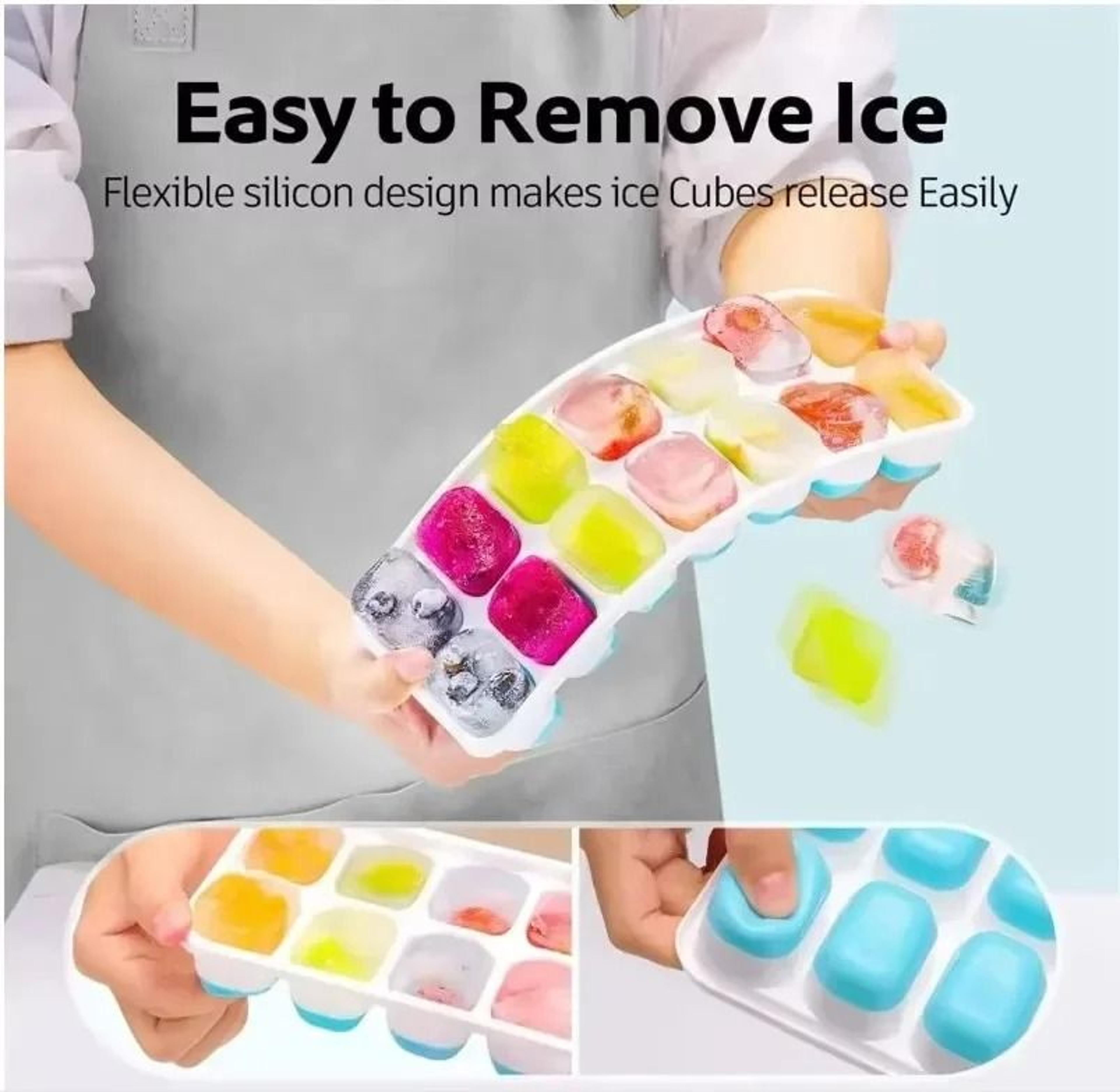 Silicone Square Ice Cube Tray With Easy Release Base 5