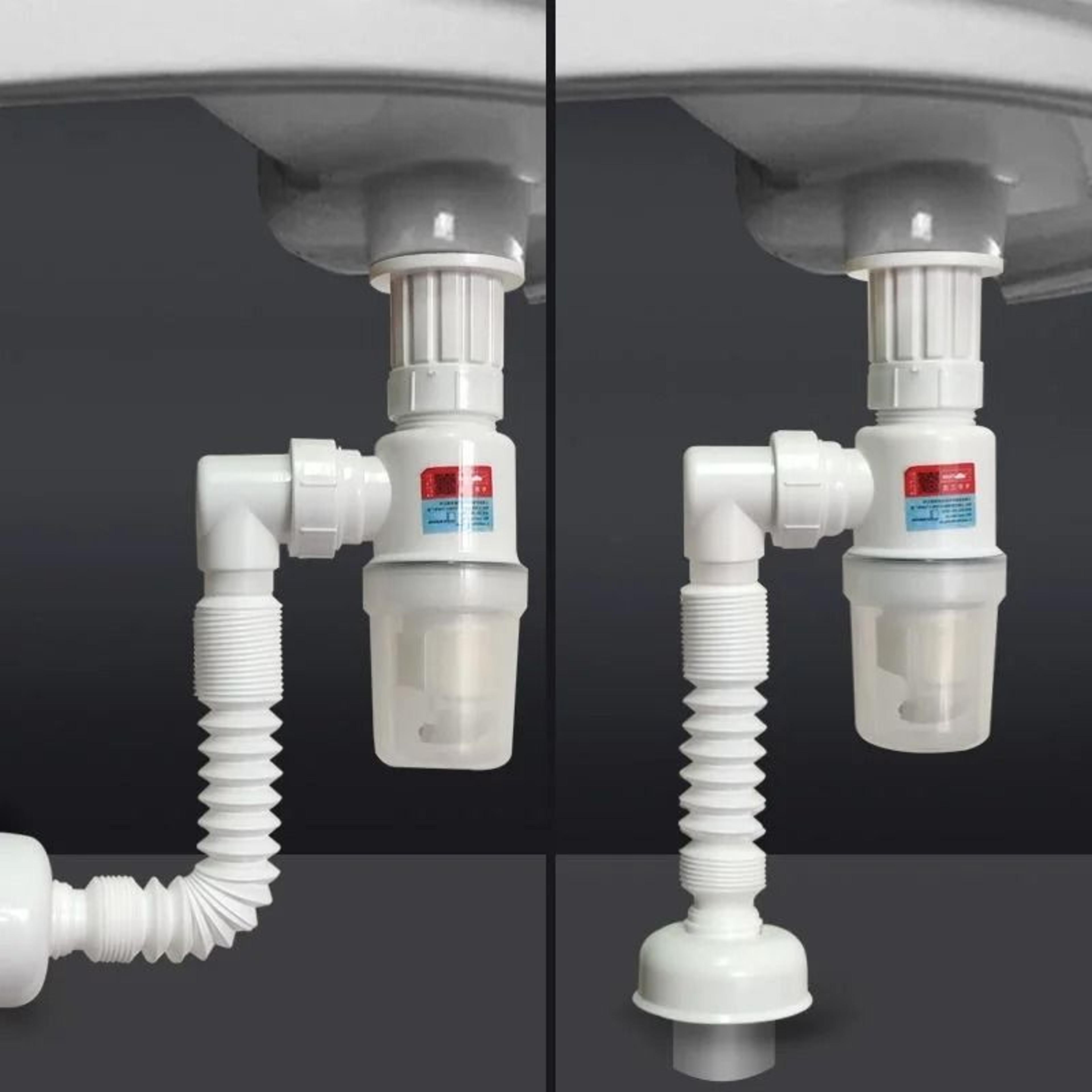 Flexible Sink Drain Deodorant Hose With Strainer 1
