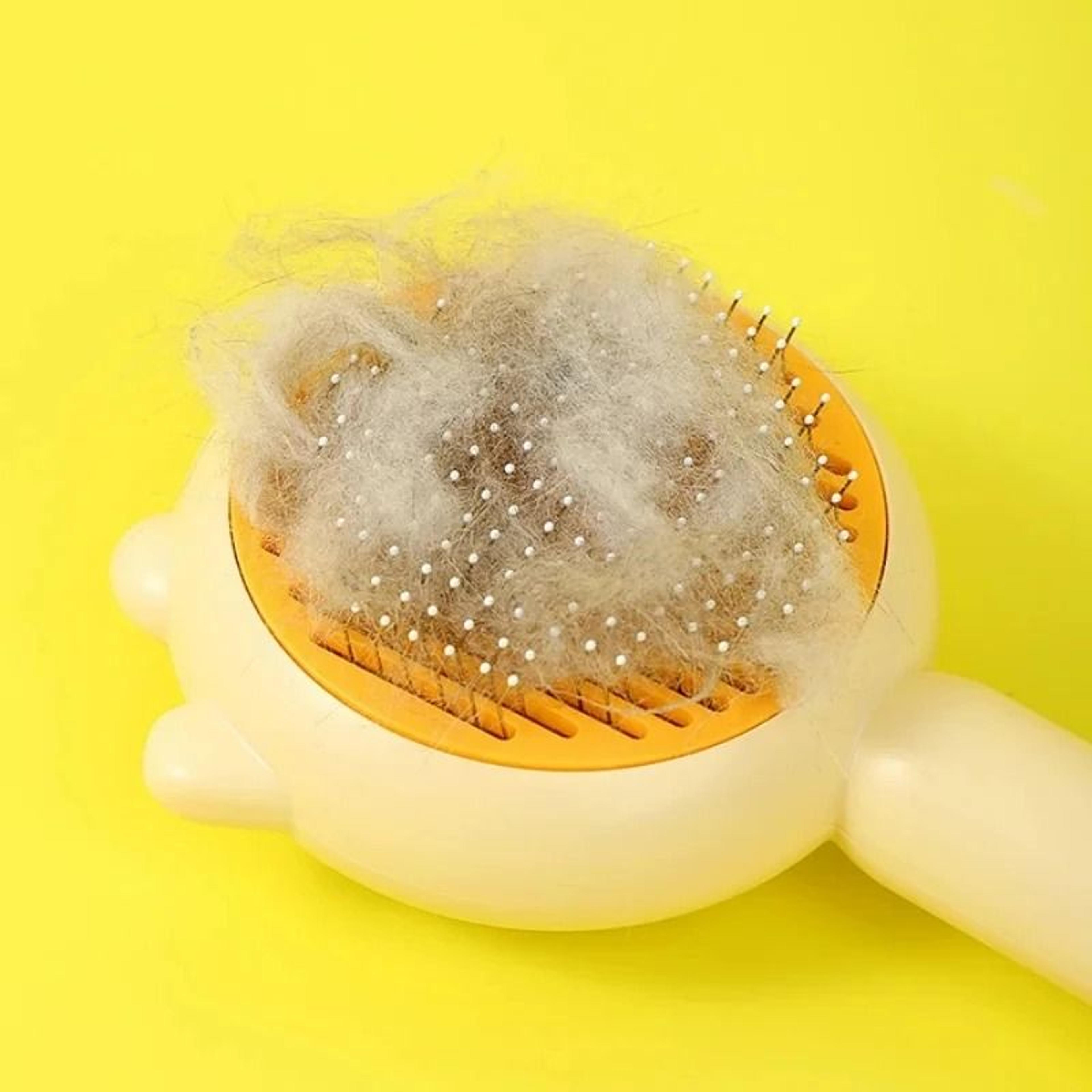 One Click Pet Grooming Brush With Massage Needles For Cats And Dogs 2