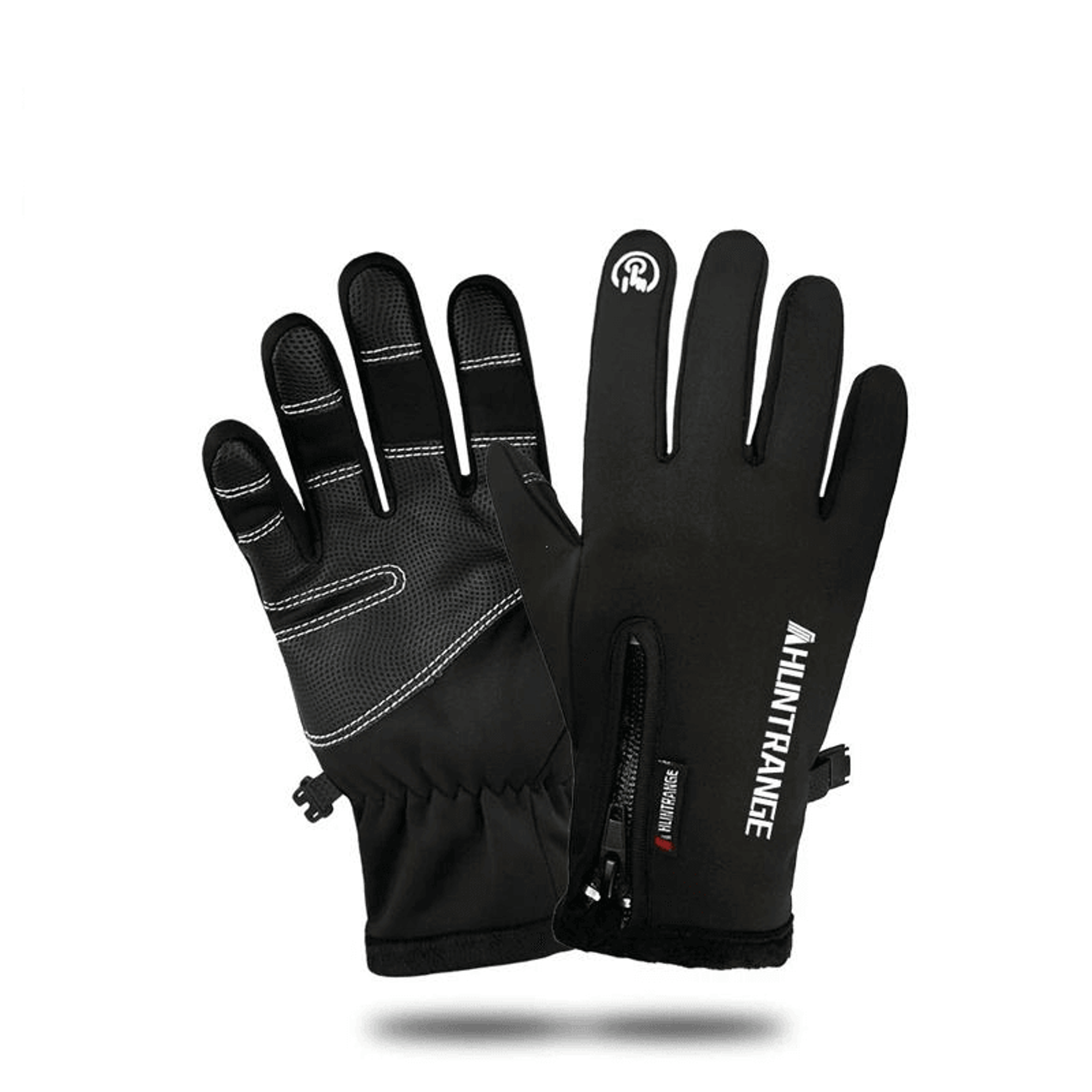 gloves with usb cable plugged into power bank