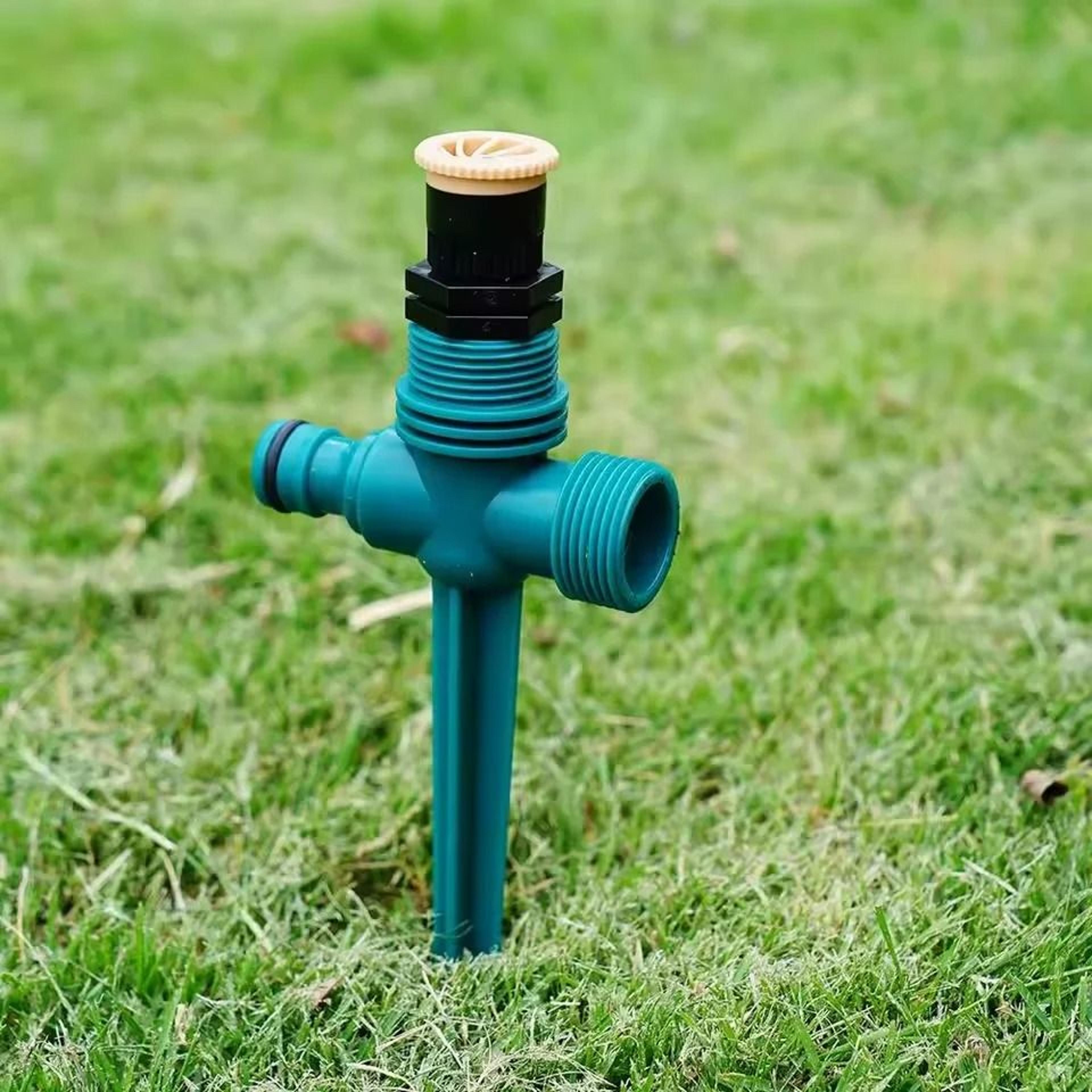 3 Pack 360 Degree Rotating Garden Sprinkler Adjustable Irrigation Watering System With Buried Plug 4