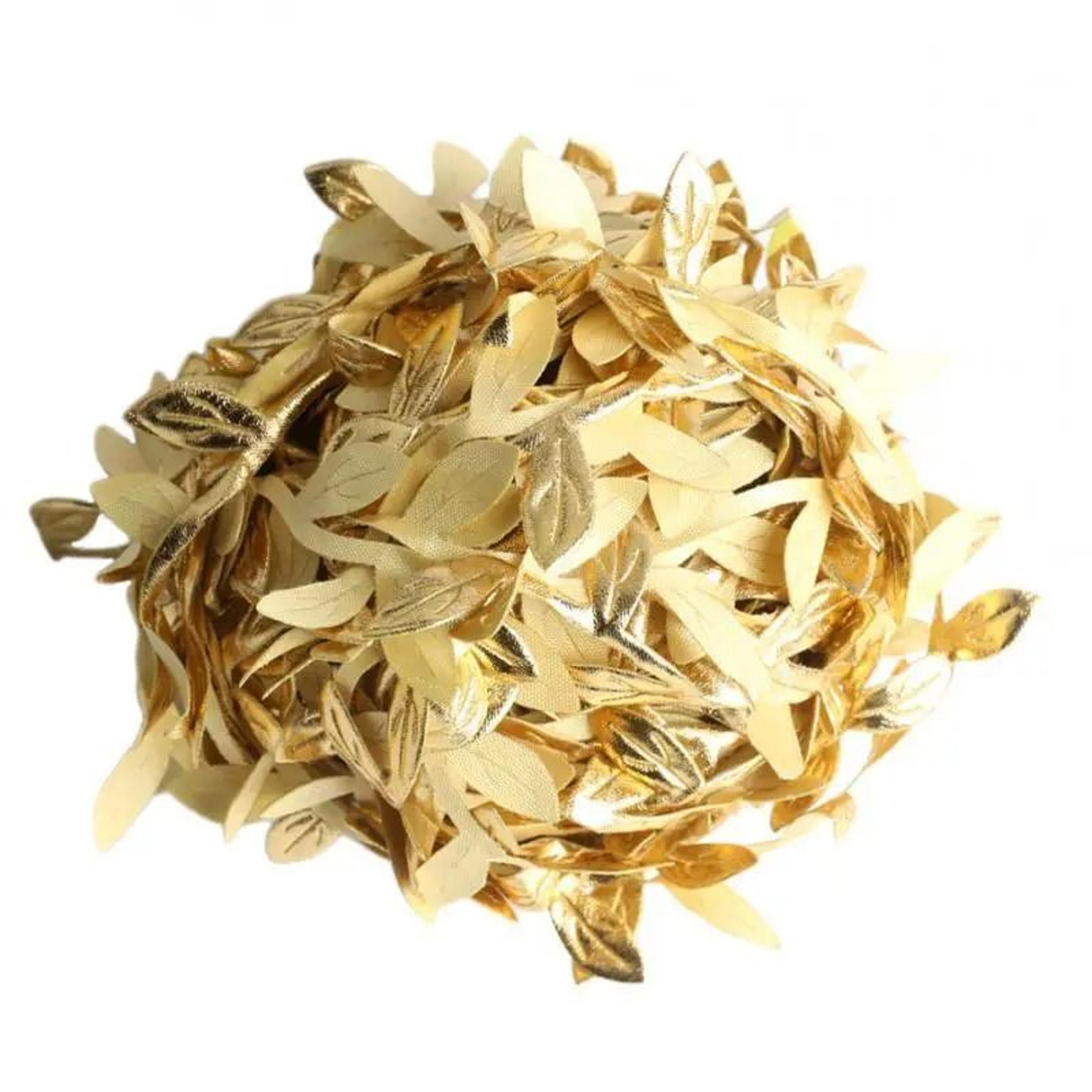 gold leaf vine garland artificial silk leaves wreath for wedding decor scrapbooking and diy crafts