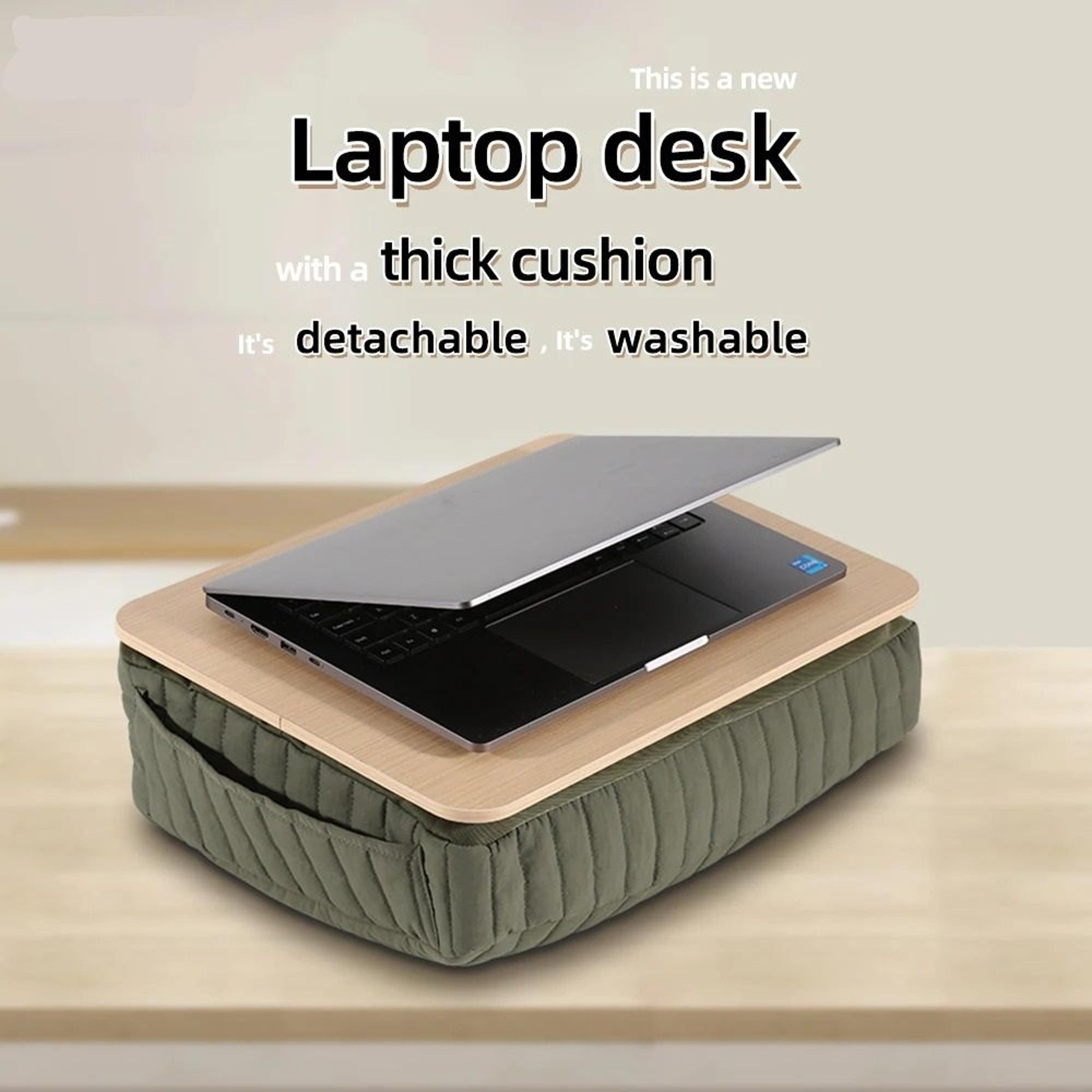 Portable Cushioned Laptop Desk With Detachable Soft Base 2