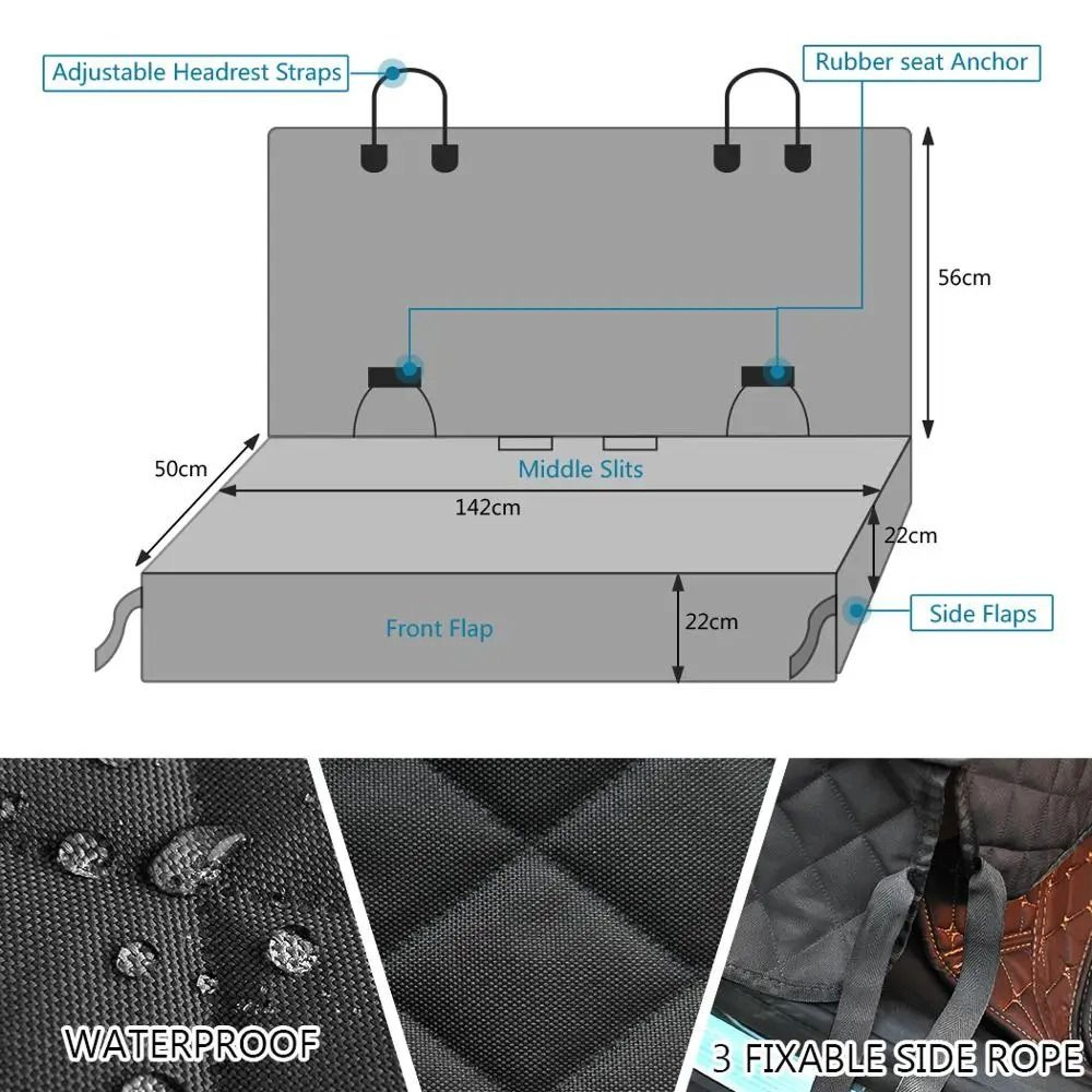 Professional Waterproof Nonslip Dog Car Seat Protector 6