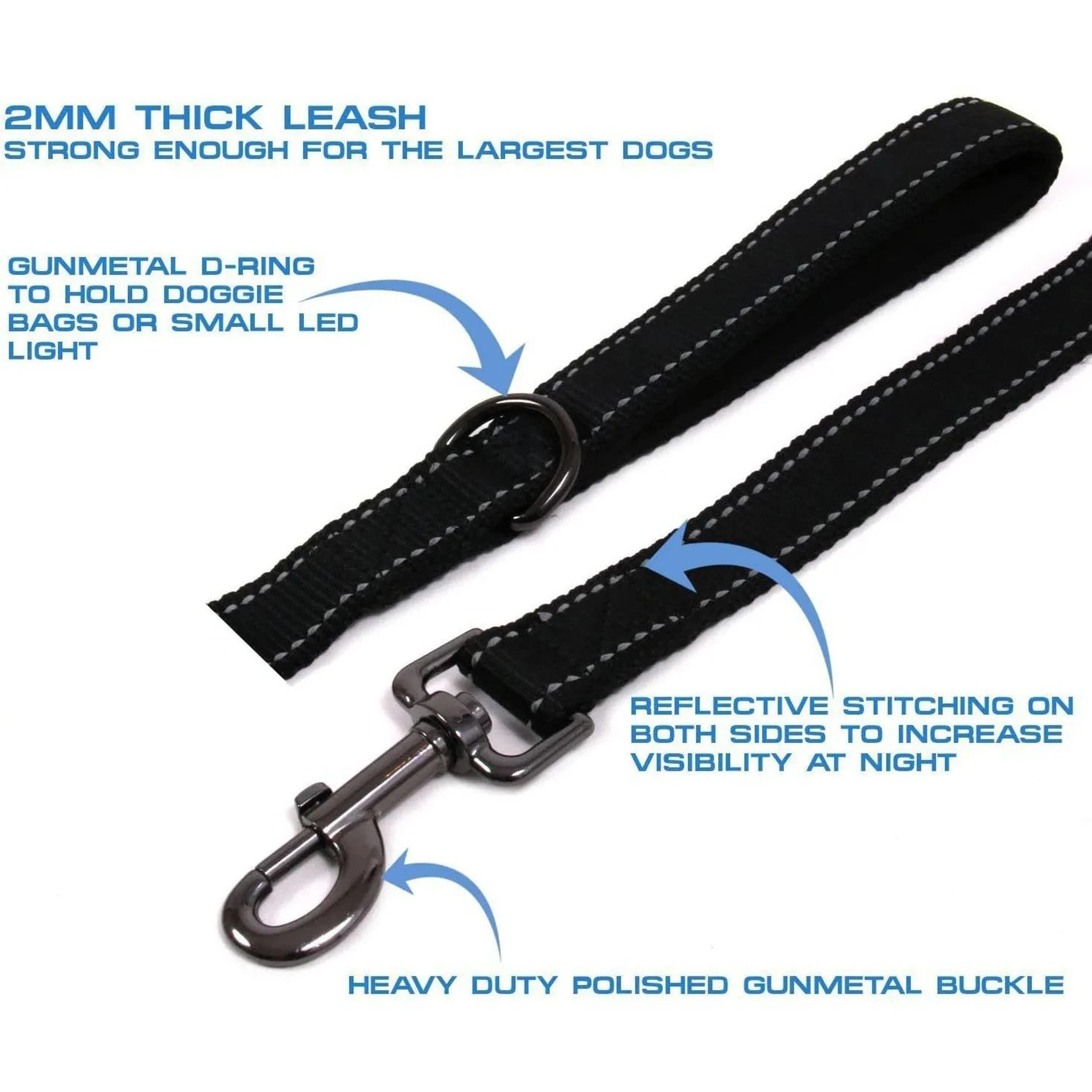 Professional HeavyDuty DualHandle Reflective Safety Leash 2